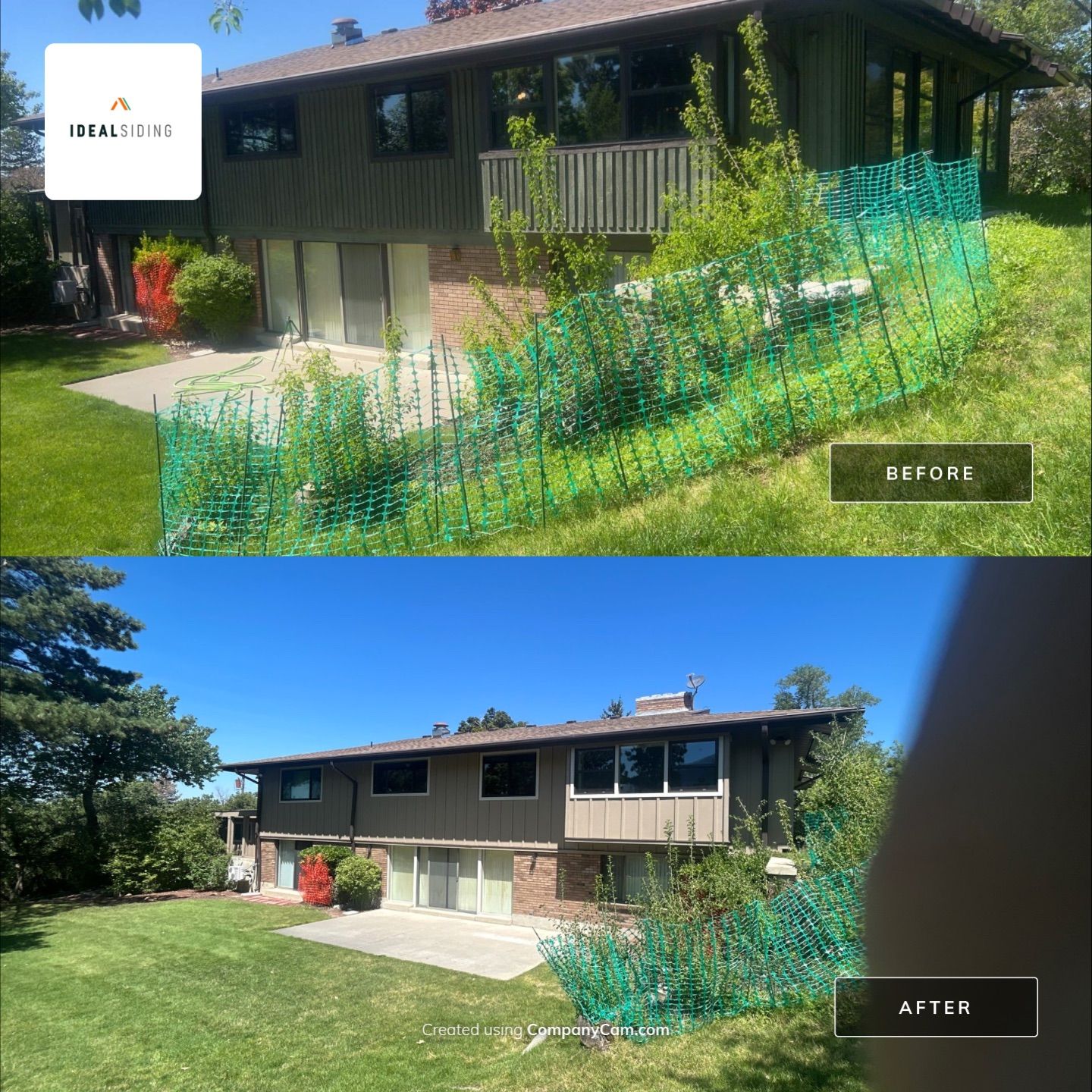 Complete Hardie Colorplus Board and Batten replacement with Custom Soffit Transformation in Sandy by Ideal Siding Utah