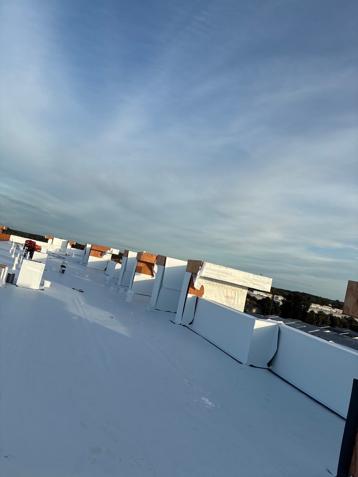 In Progress Commercial Replacement by Collis Roofing Inc.