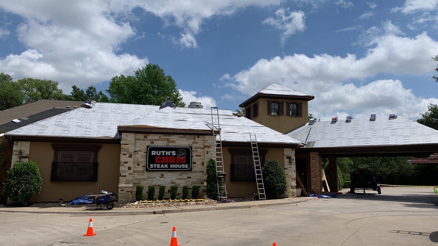 Commercial Roof Installation using GAF Shingles in Dallas Texas by Elite Roofing LLC