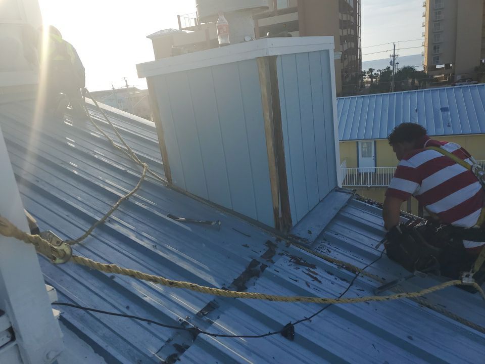 Commercial Roofing Installation using Metal roofing by American Roofing & Construction LLC