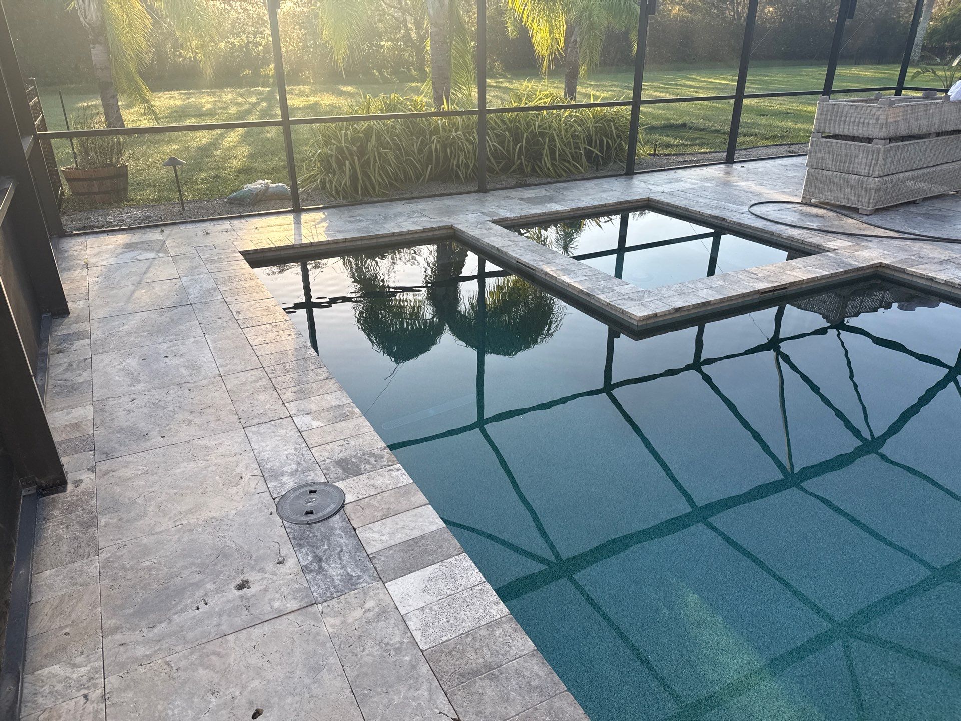 Driveway and Pool Deck Cleaning in Bradenton, FL | Winding River Community by Sunshine AquaWash