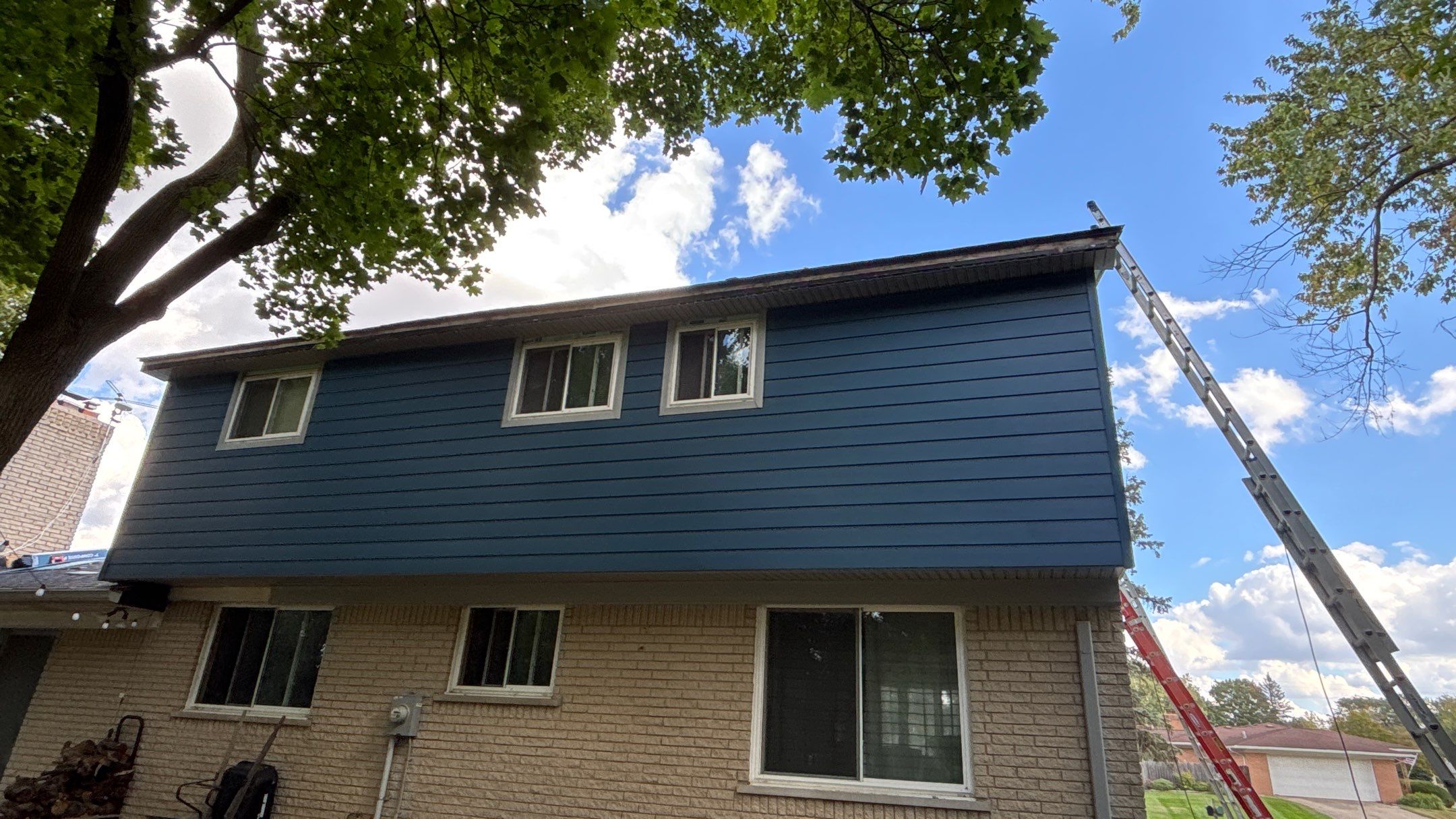 Siding Replacement using Ascend Laguna Blue by 180 Contractors