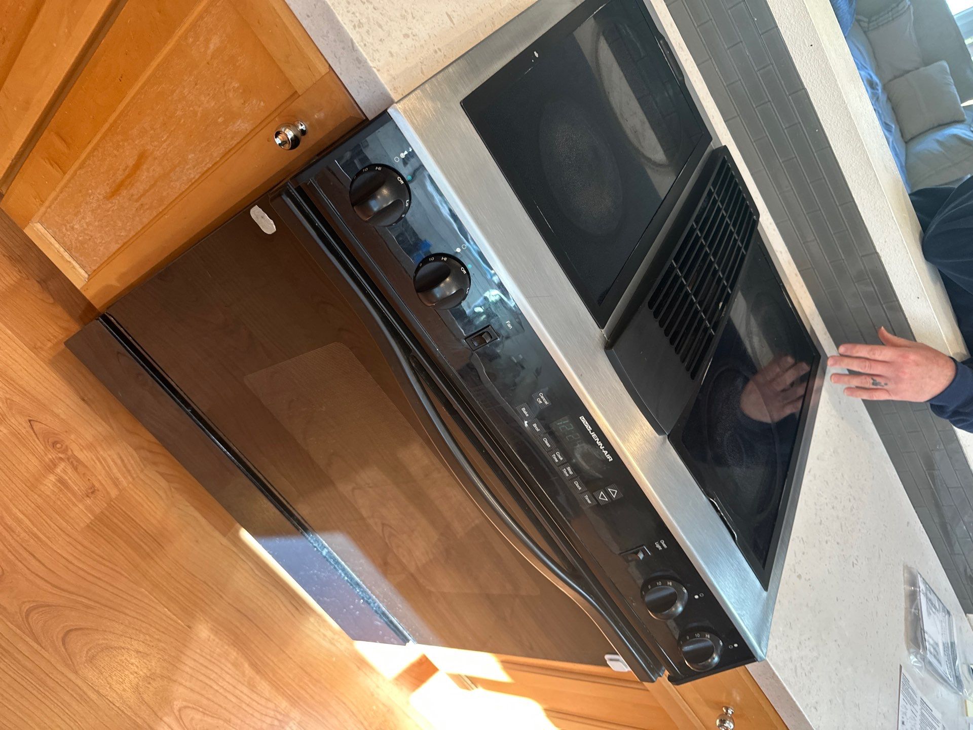 Formica Countertop Cuts/ Downdraft Range Installation by RoundHouse Installations