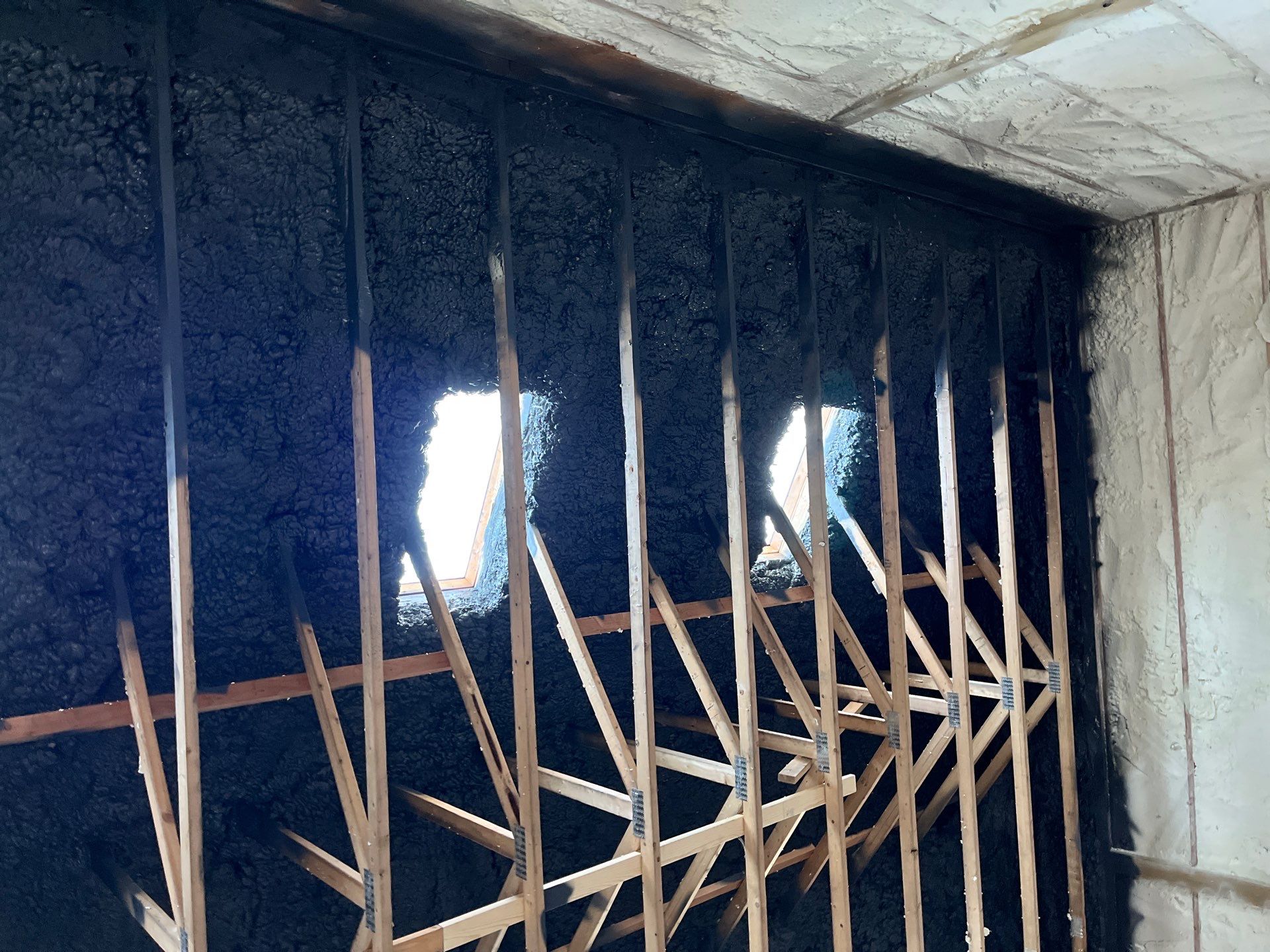 Open Cell Spray Foam to a Pole Barn by NYS Foam & Energy
