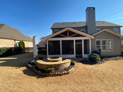 Custom Screened Porch Addition with Vaulted Wood Ceilings in Woodstock