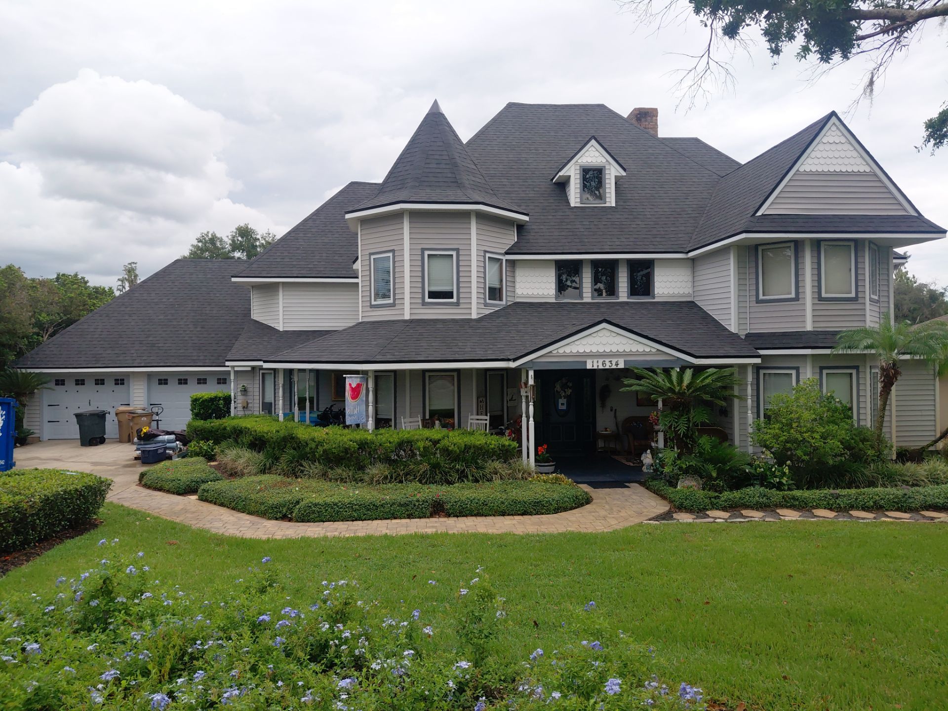 Residential Roofing Installation with Black Shadow Shingles in Clermont by Pinnacle Roofing Group