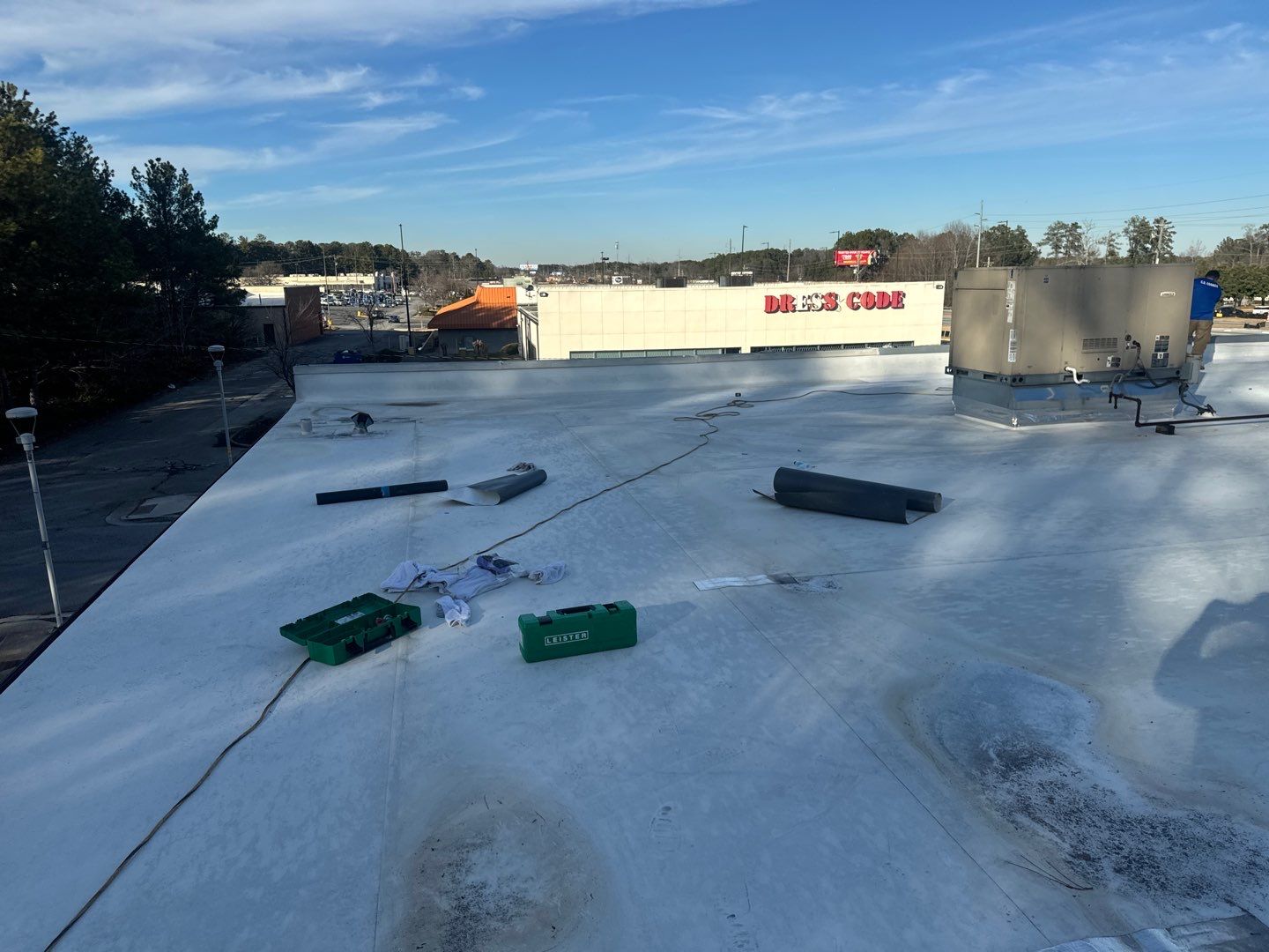 Commercial Roofing Repair using GAF EVERGUARD TPO 60 Mil by Mosaic Roofing Company
