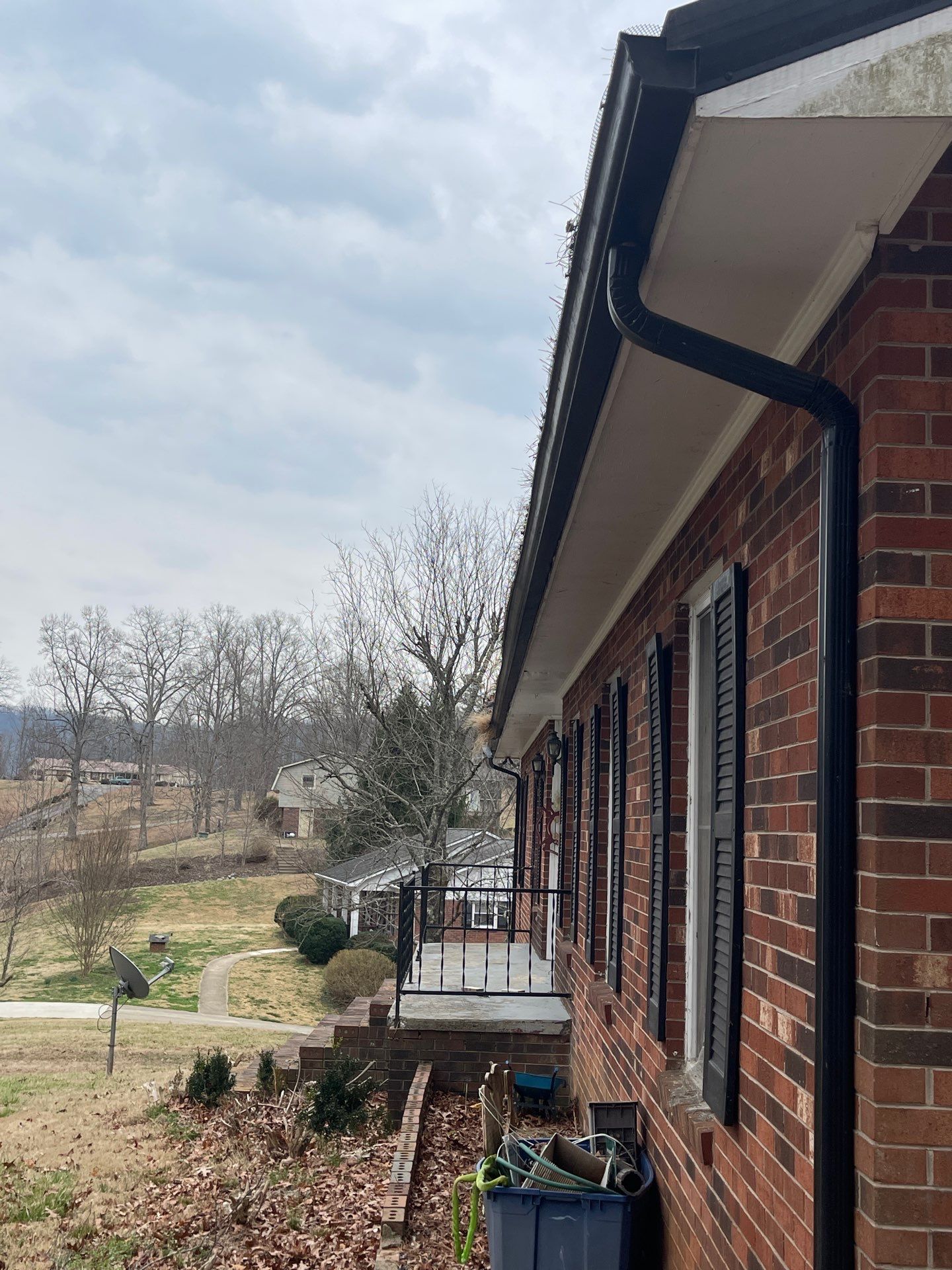 6" Black Gutters and Guards by Peak 2 Peak Services LLC