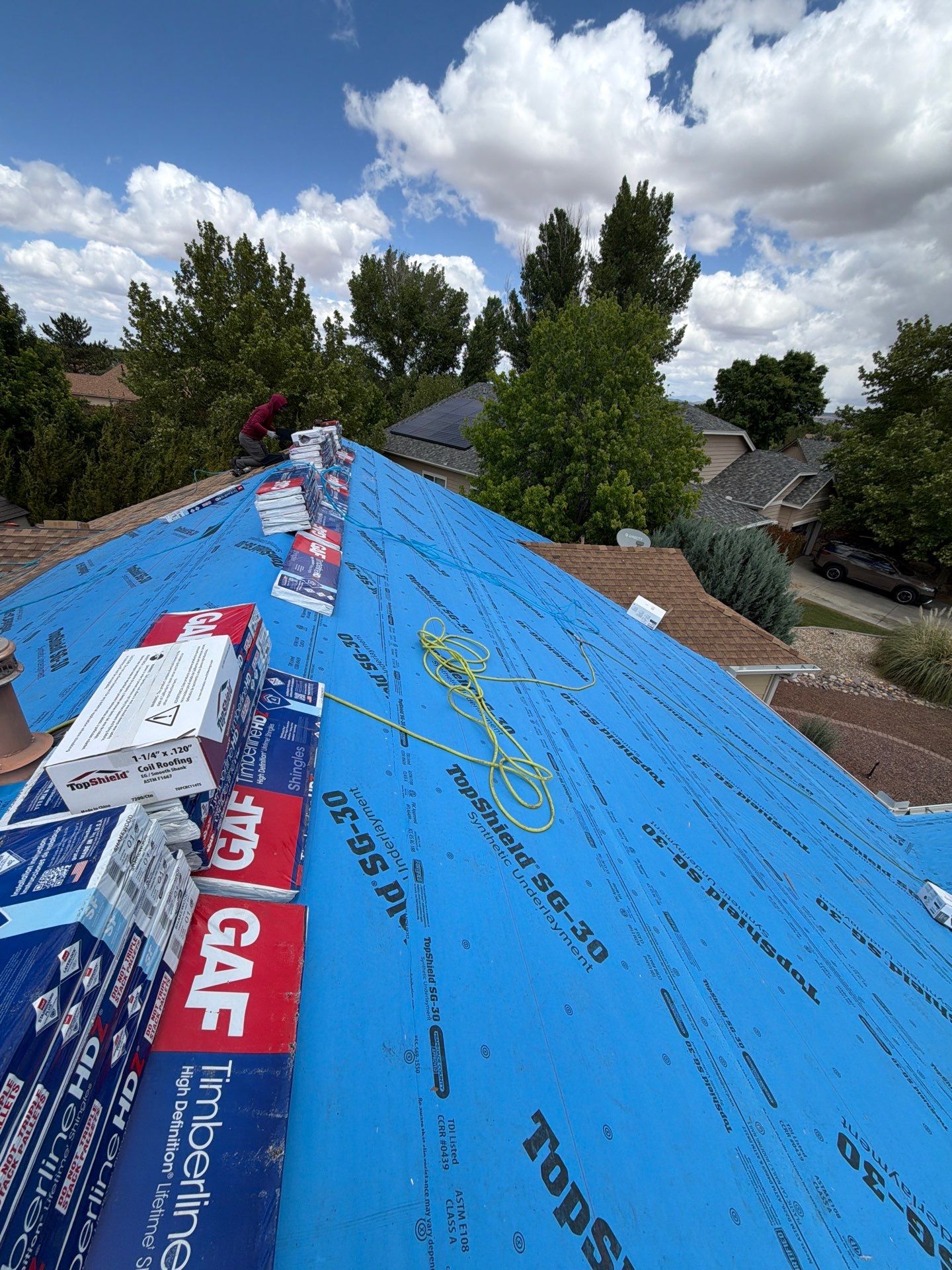Prescott Valley Roof Replacement With GAF Timberline HDZ Shakewood Shingles by Badger Roofing