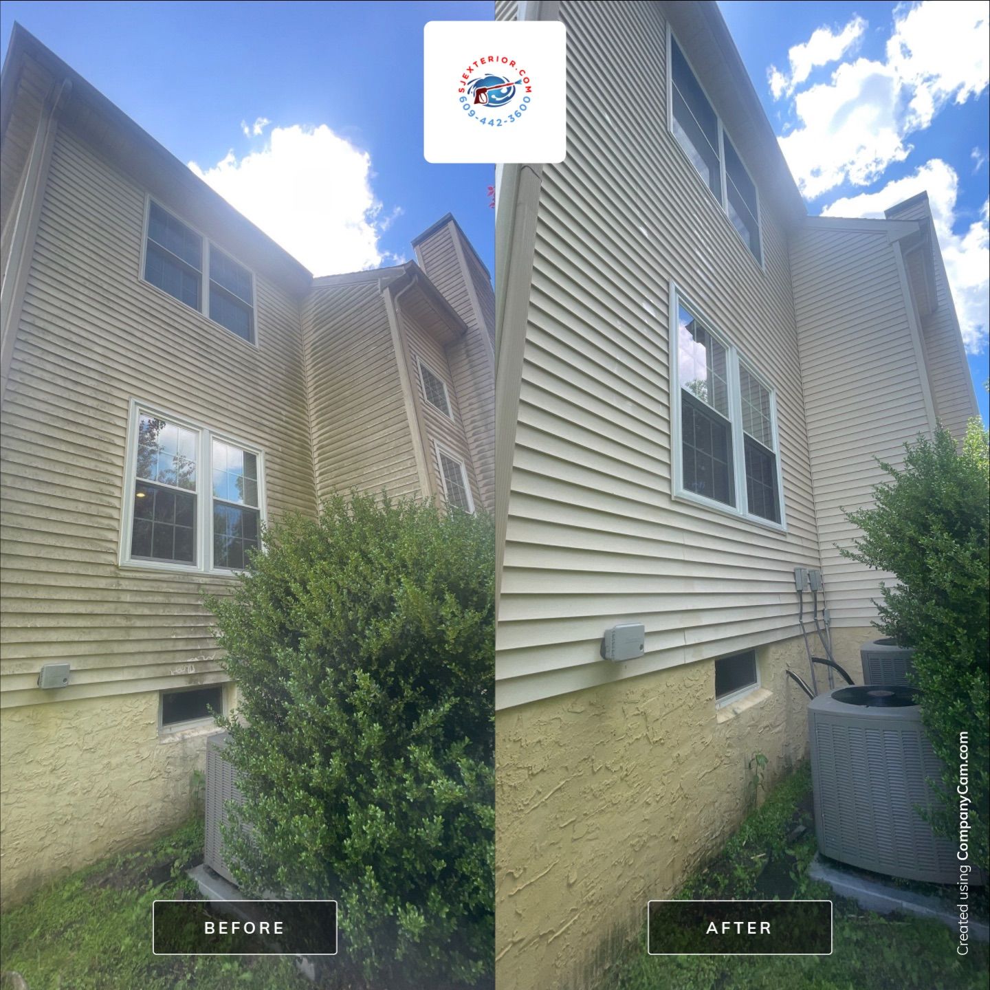 Residential Cleaning using House Wash by SJ Exterior