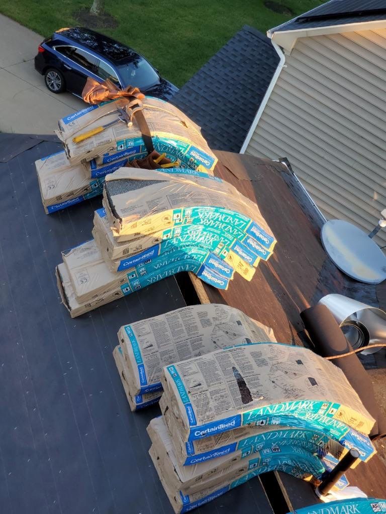 Residential Roofing Installation using CertainTeed Landmark Series Shingles by Roof Right Inc