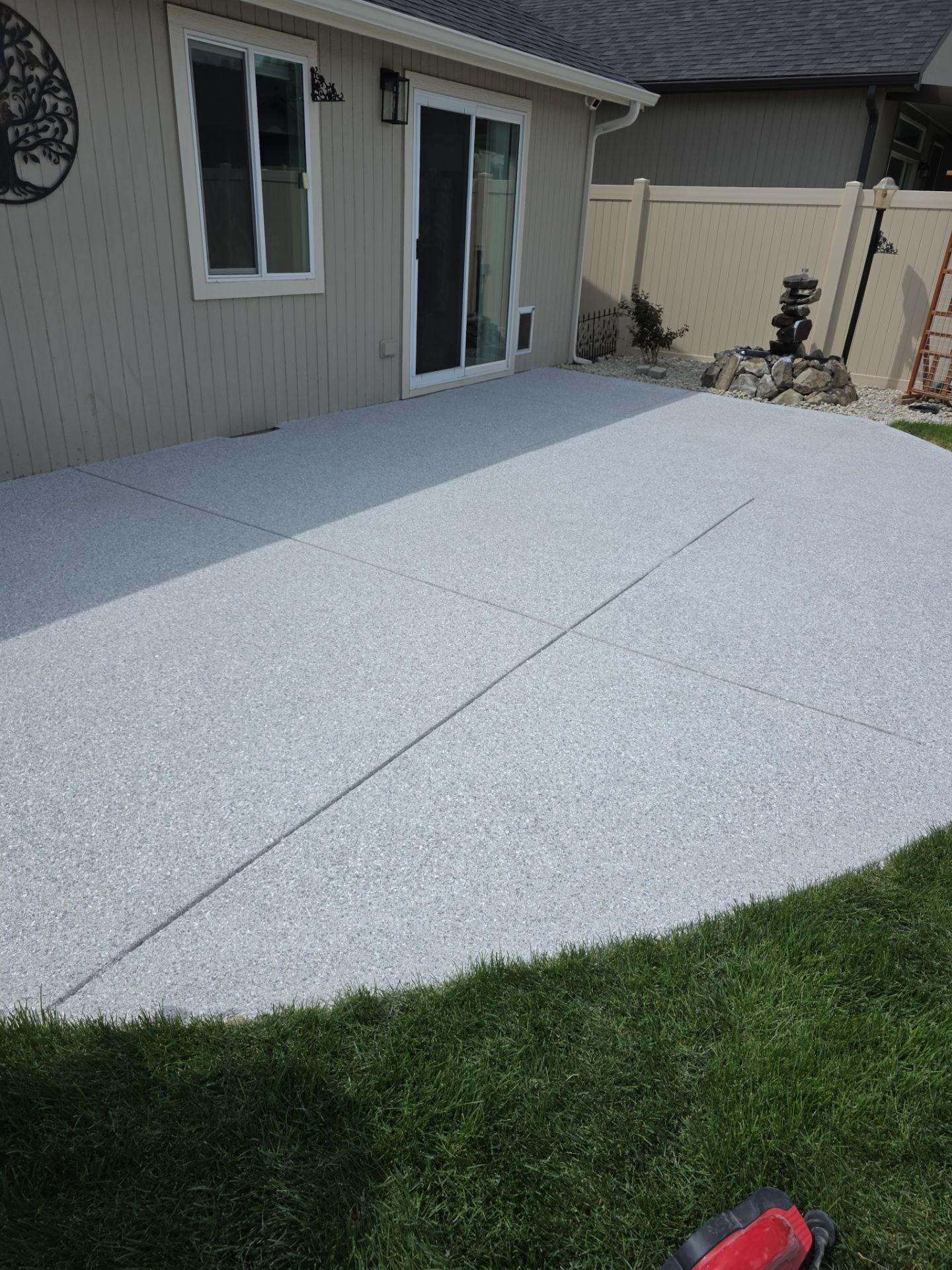 Patio Transformation using Battleship Hybrid by Croc Coatings, LLC