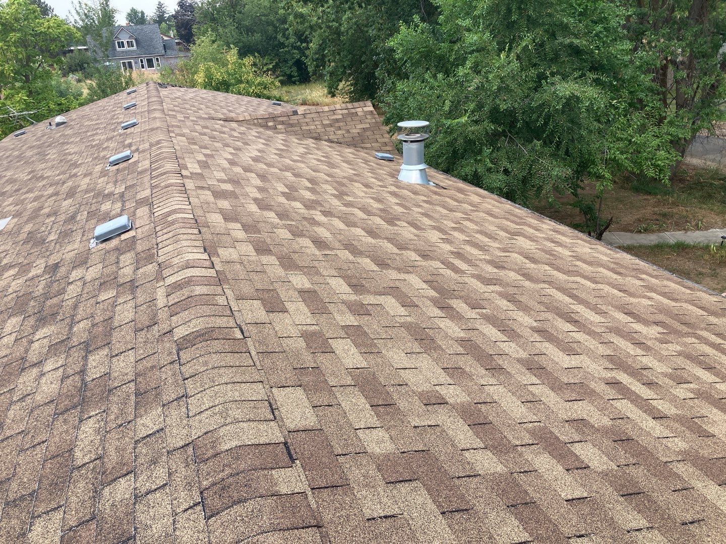 Boise ID., Residential Roofing Installation using Owens Corning Duration in Harbor Blue by ID Roofing LLC