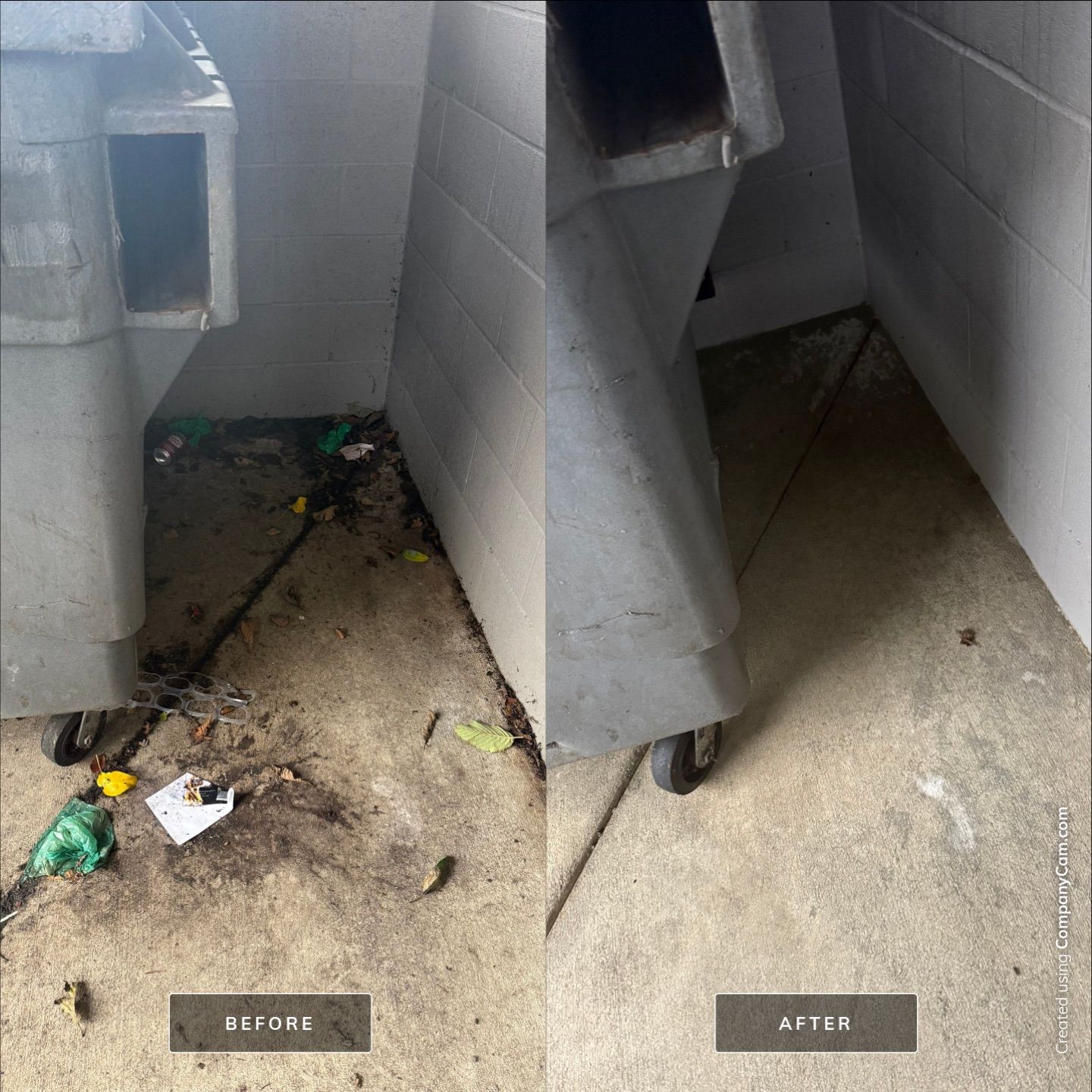 Concrete Comeback: Dumpster Pad Power Washing by Rolling Suds of Oregon Coast – Salem