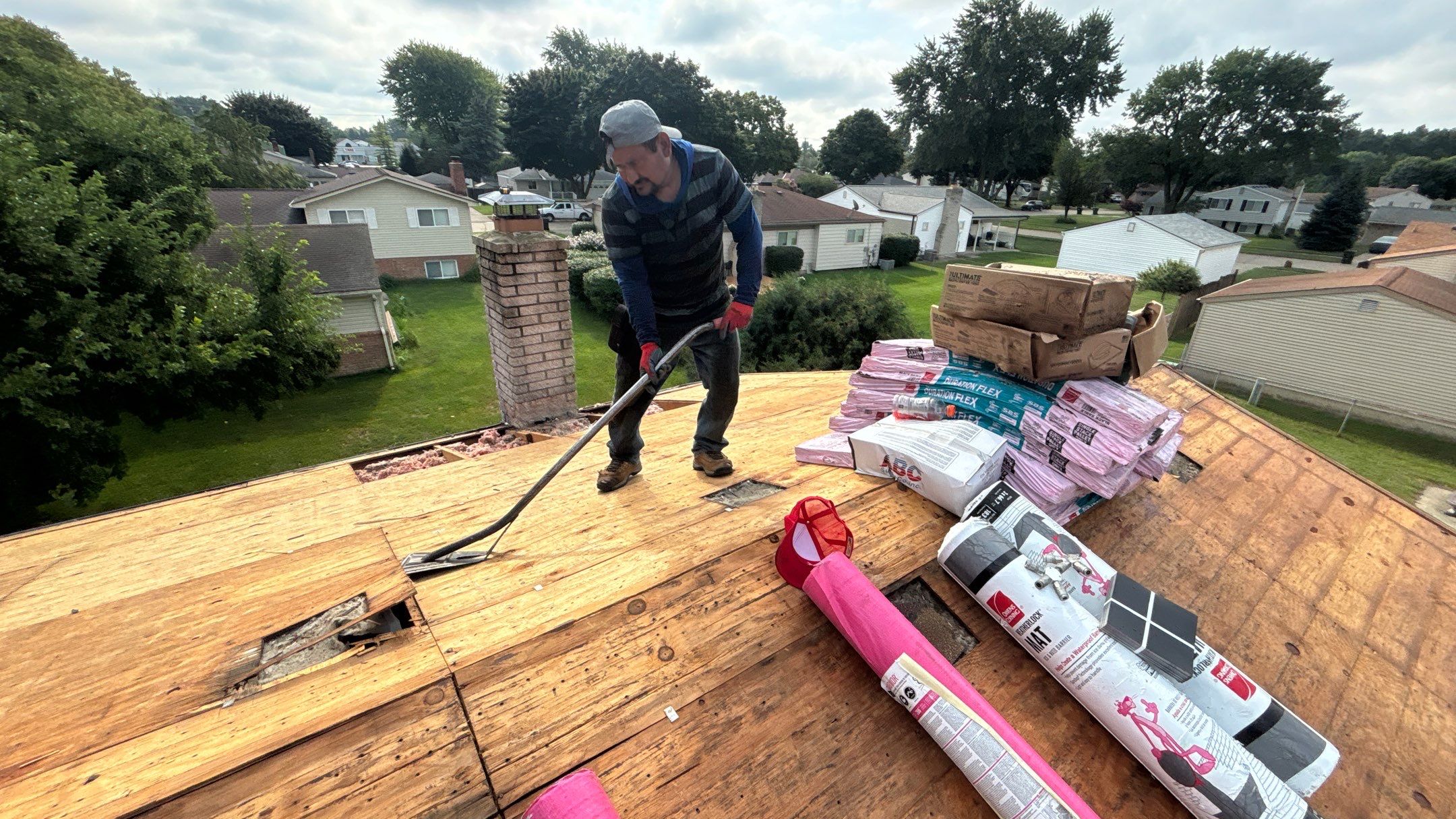 Roof Replacement using Owen Black Sable by 180 Contractors