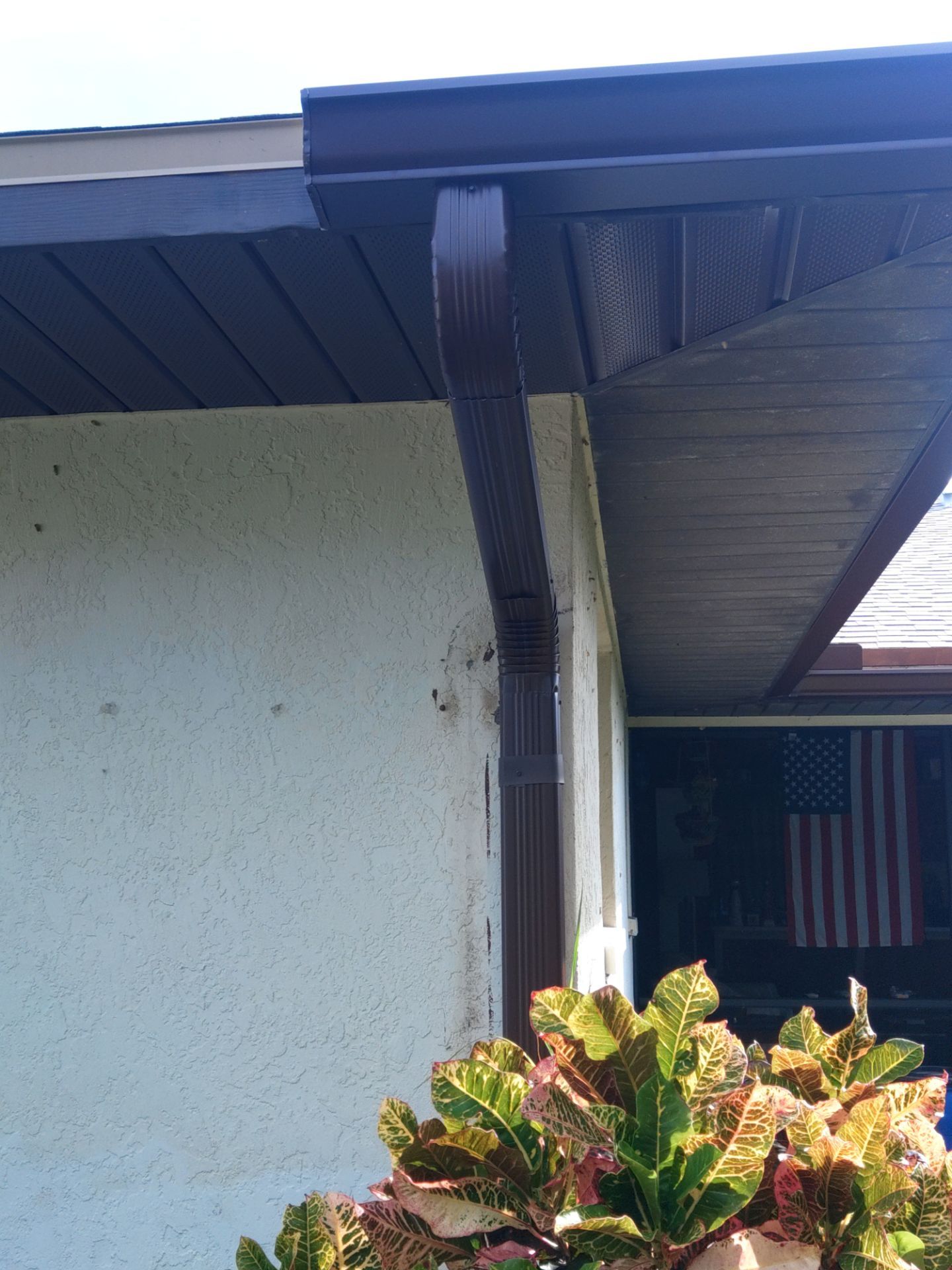 Brown Gutters in Cape Coral FL by Gutter Professors
