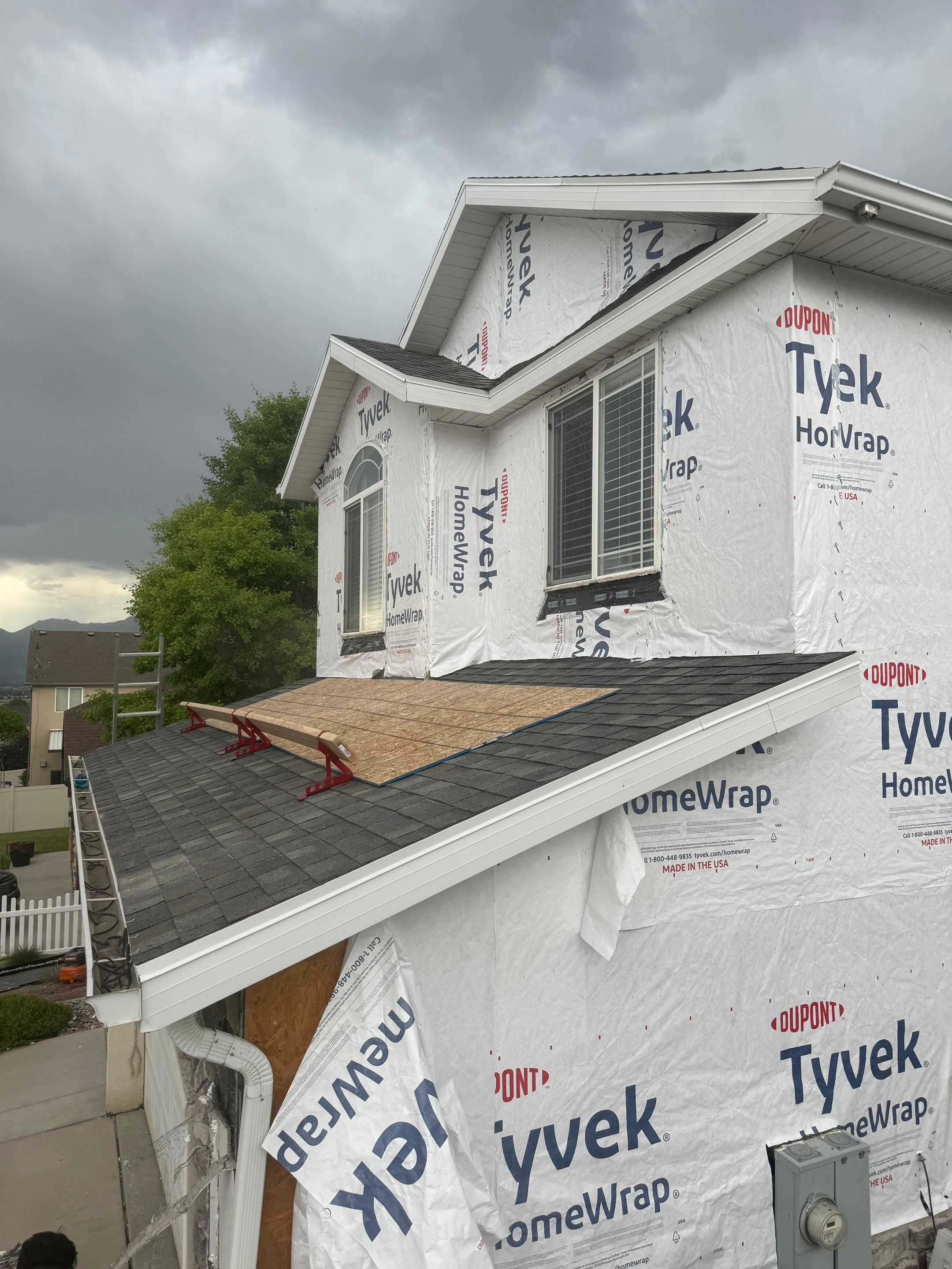 Salt Lake City Area | Stucco to Hardie Conversion | Mixed Profiles & Arctic White by Ideal Siding Utah