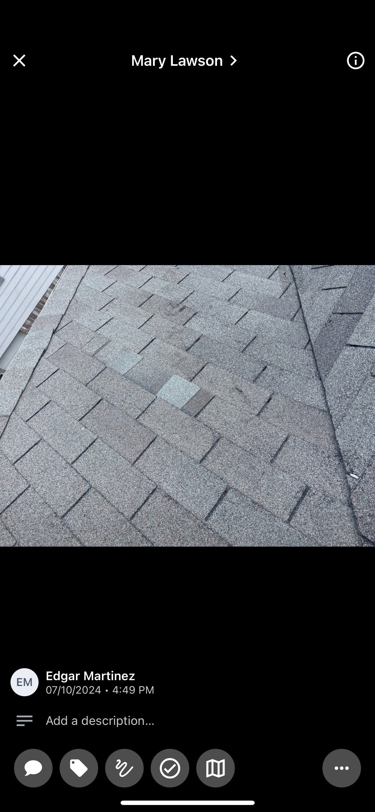 Hail Damage using Owen's Corning Duration (Lifetime) Shingles by Roof Repair Company