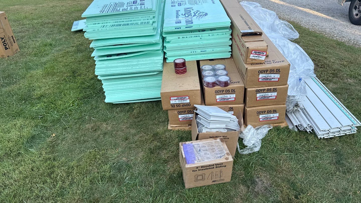 Siding Replacement using Alside D5" Platinum Grey by 180 Contractors