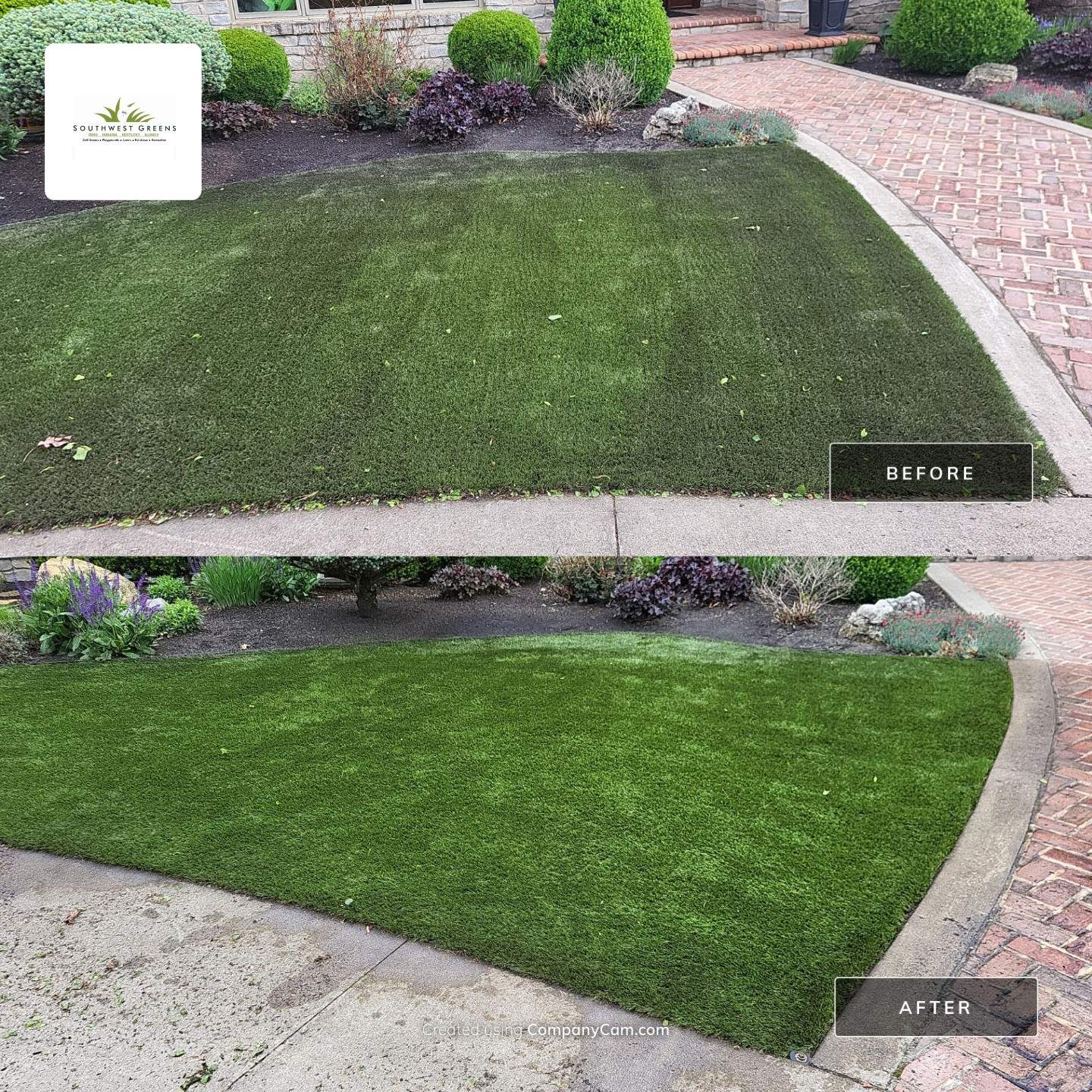 Full Lakeside Turfed Yard by Southwest Greens Midwest