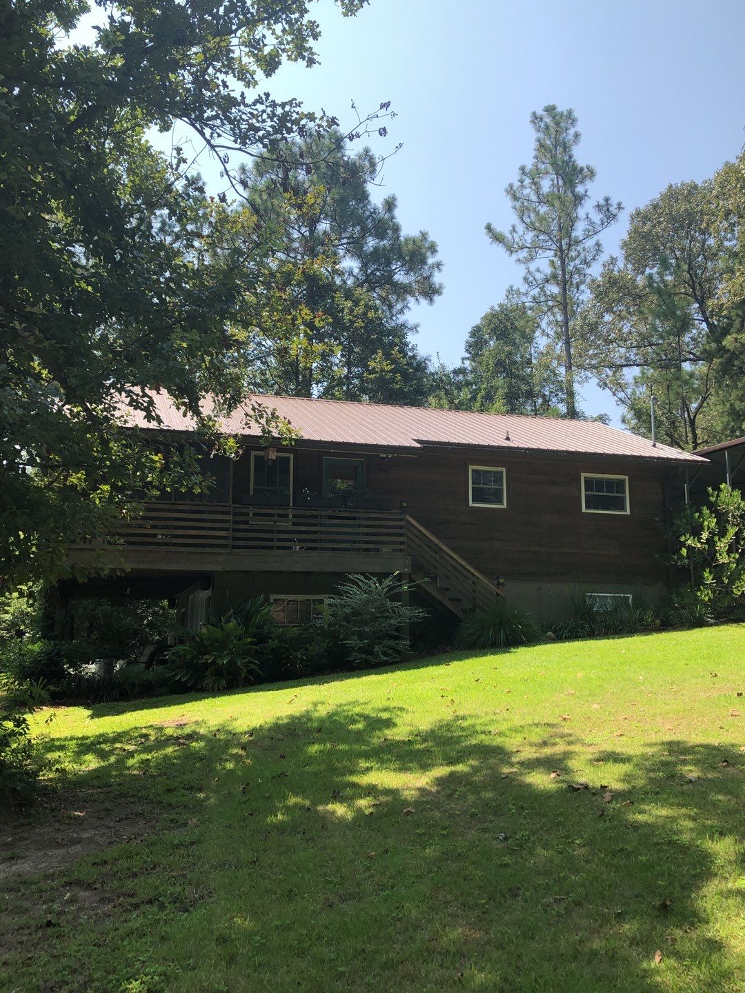 Gutter Installation using Royal Brown K-Style Seamless Gutters and LeafBlaster Pro Gutter Guards by Gutter Professors