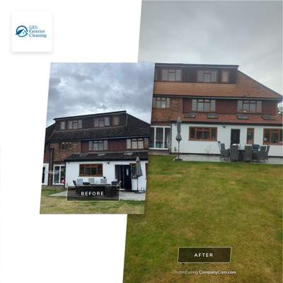Roof - Driveway - Patio Clean using Mosmatic FSC and Biocide