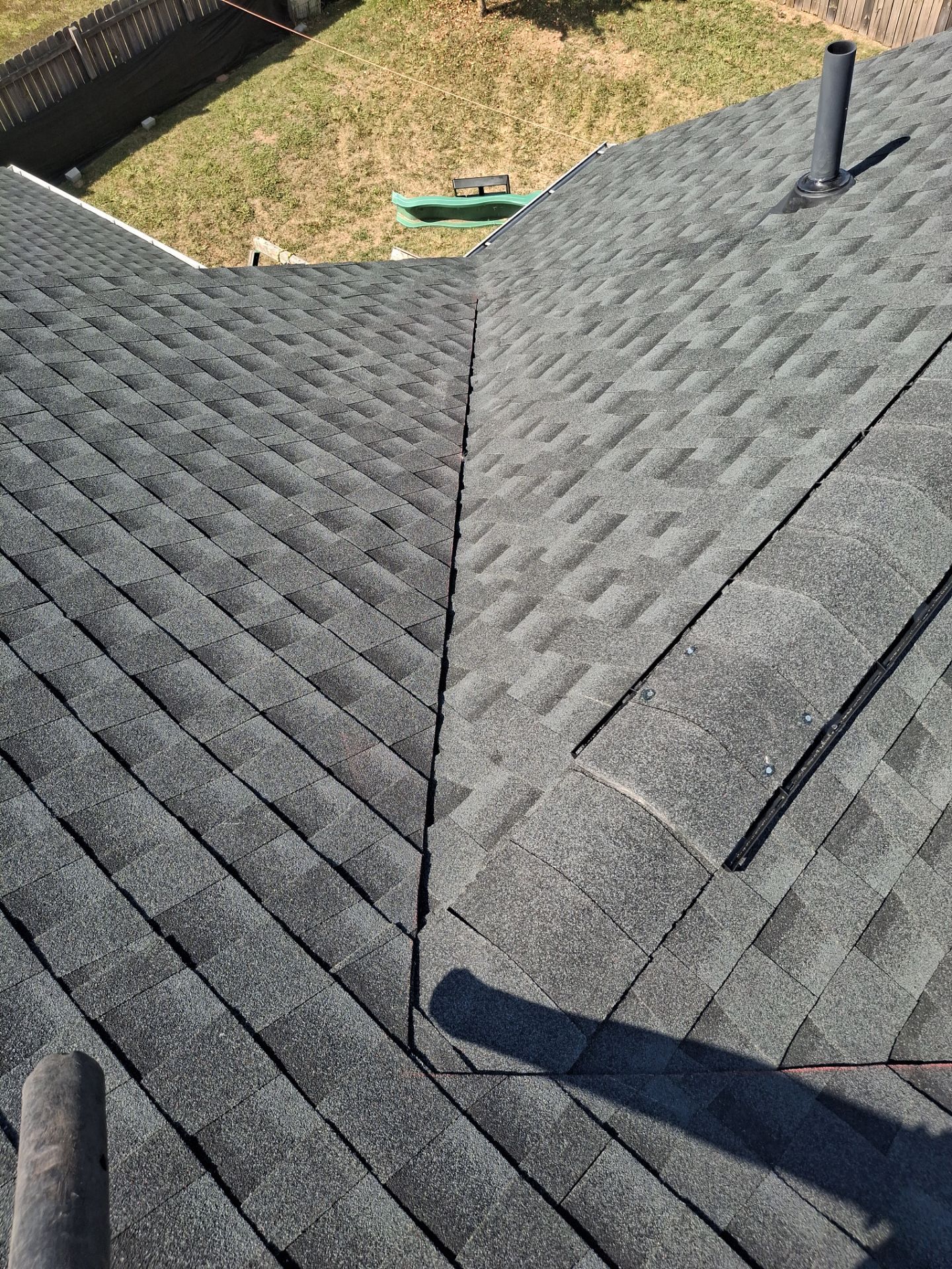 Residential Roofing Installation using GAF Timberline HDZ Charcoal by Rainstoppers Roofing
