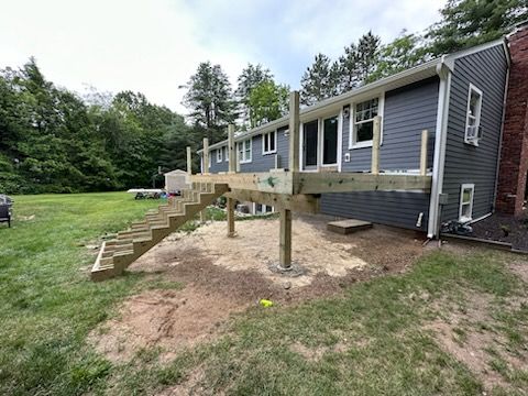 New deck and siding in Stow, MA by UBrothers Construction