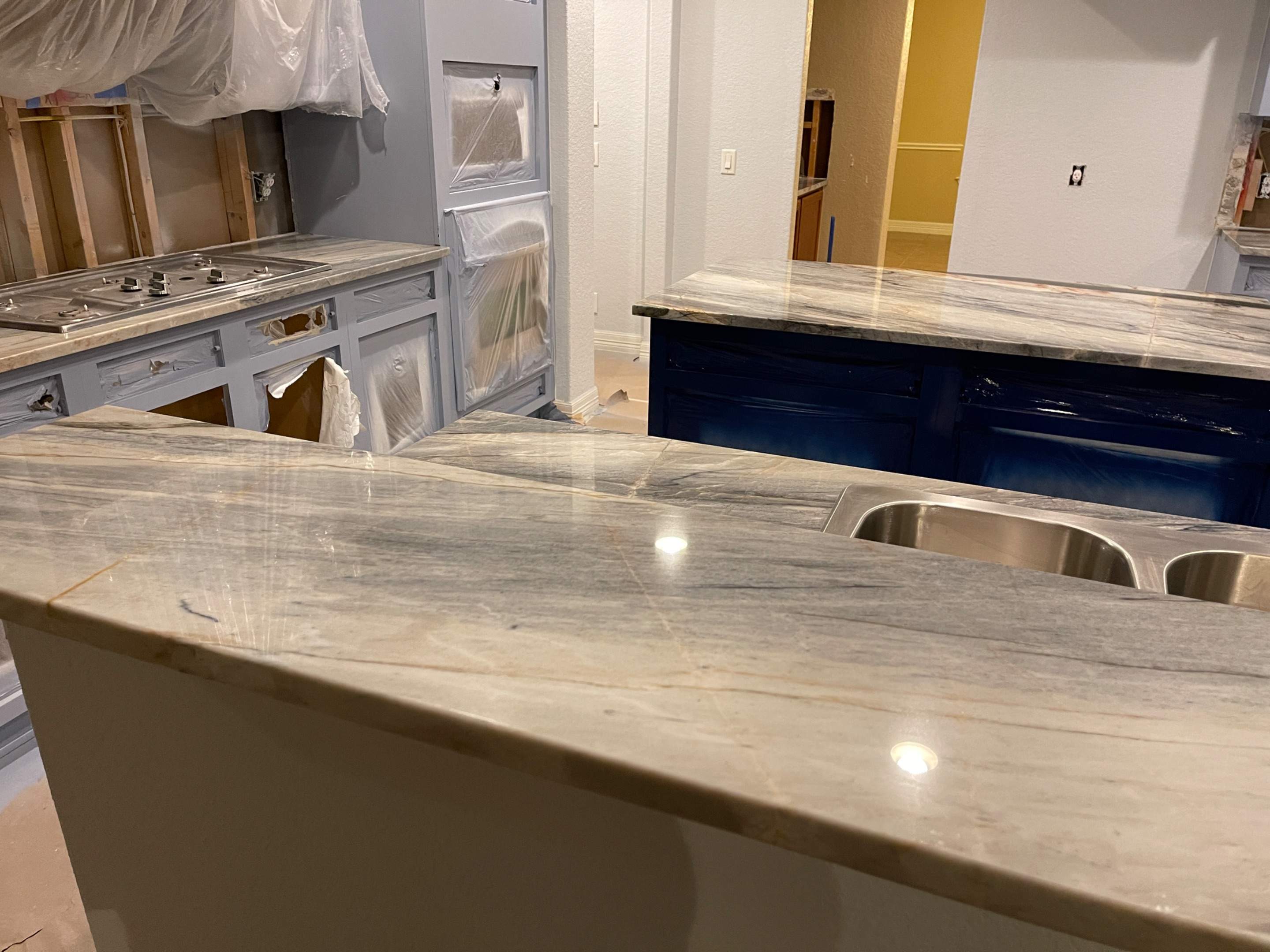 Custom Natural Stone Countertop Installation for San Antonio Kitchen Remodel by Mena stone surfaces