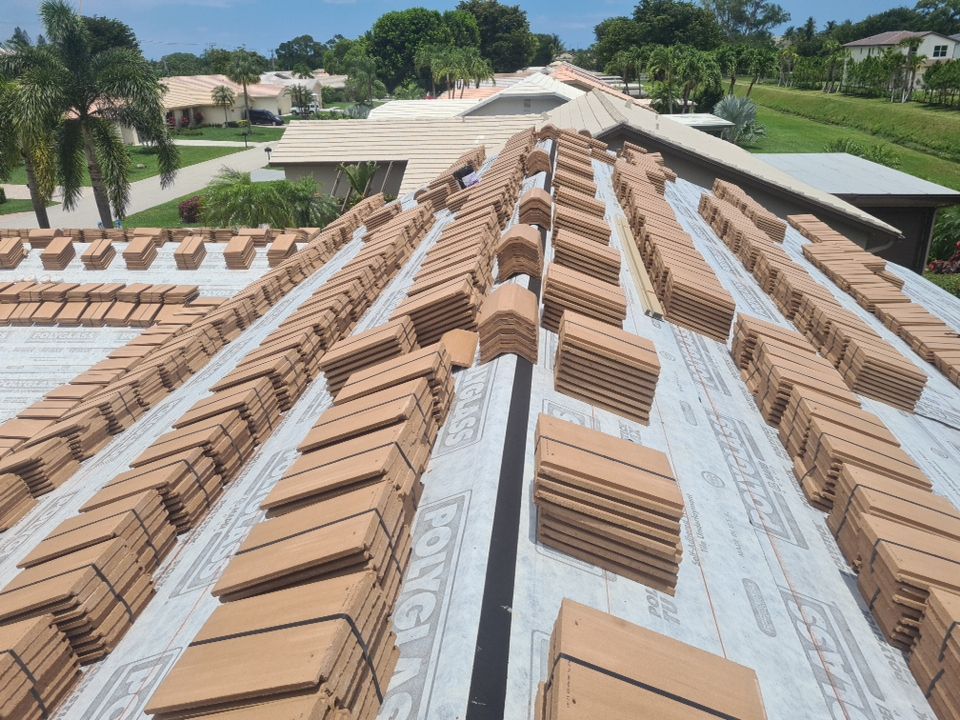 Residential Roofing Installation using Eagle Roofing Tile by BLUES BROTHERS ROOFING