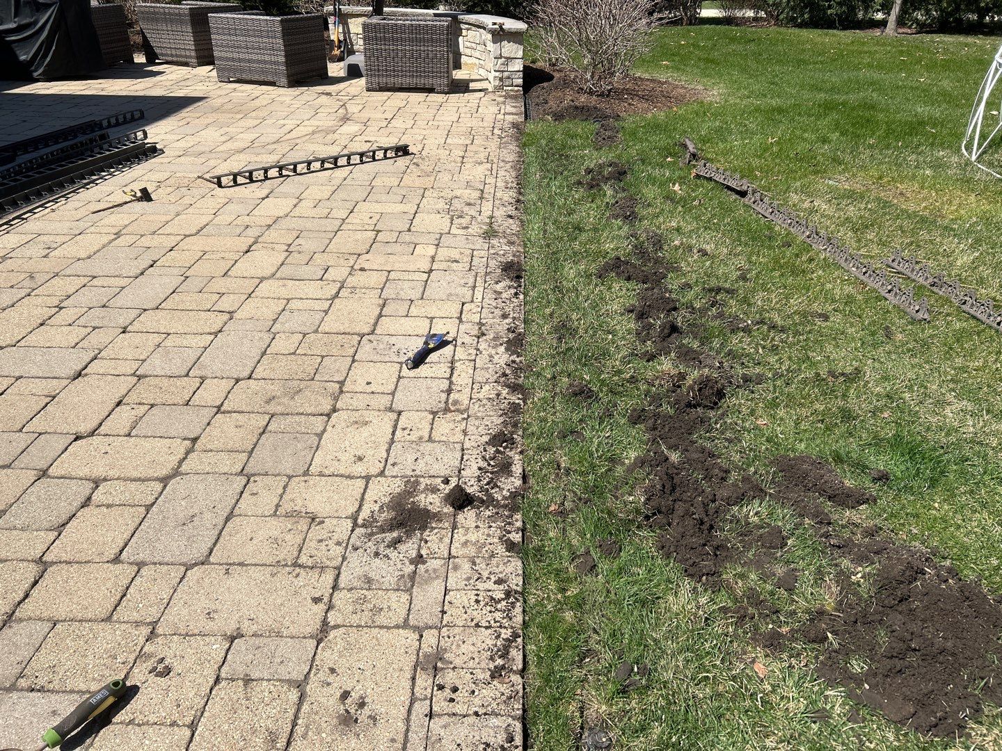 Brick paver repair, cleaning sanding and sealing by Northern Power Washing LLC.
