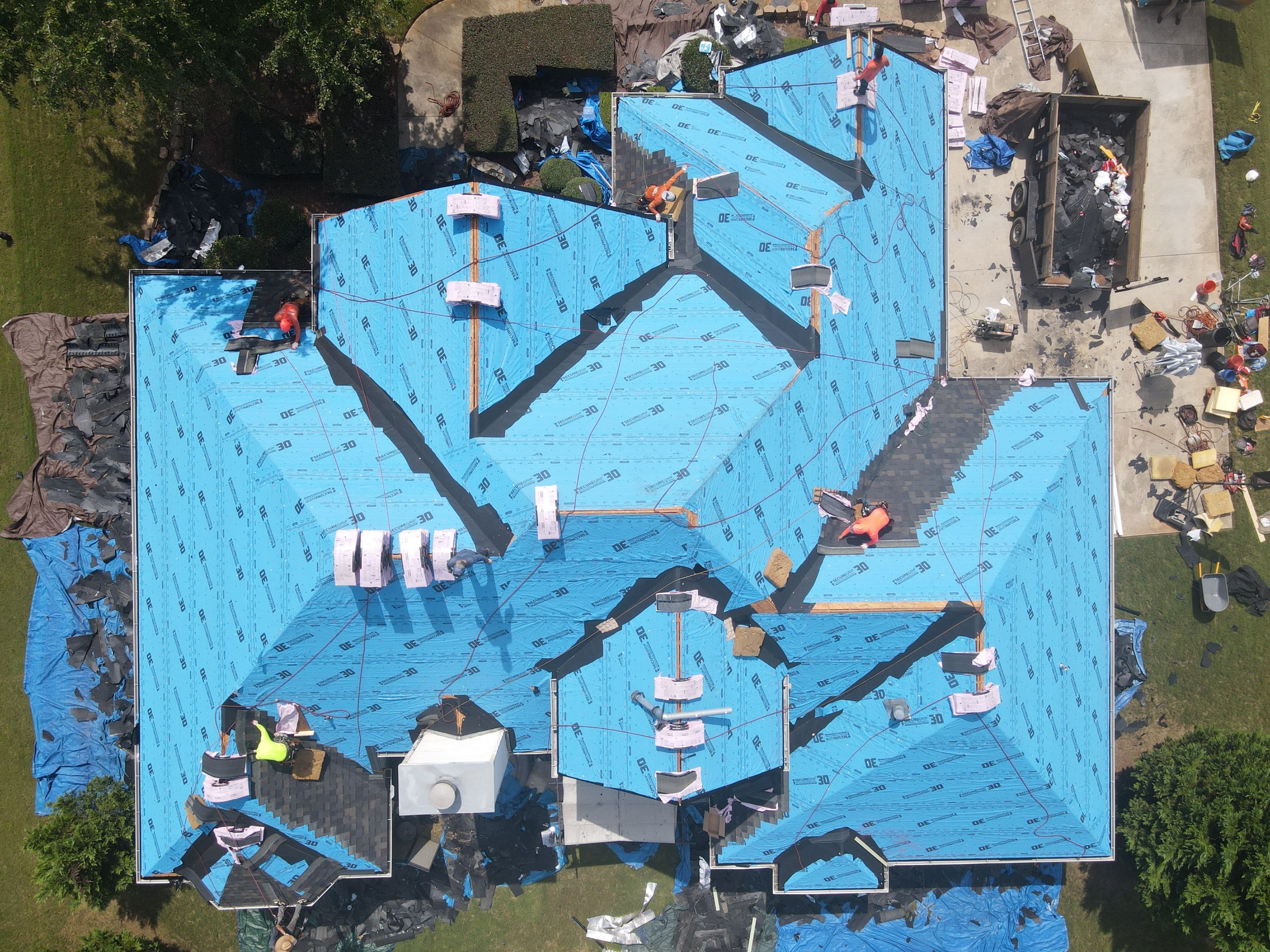 Residential Roofing Installation using Owens Corning by Inspector Roofing and Restoration