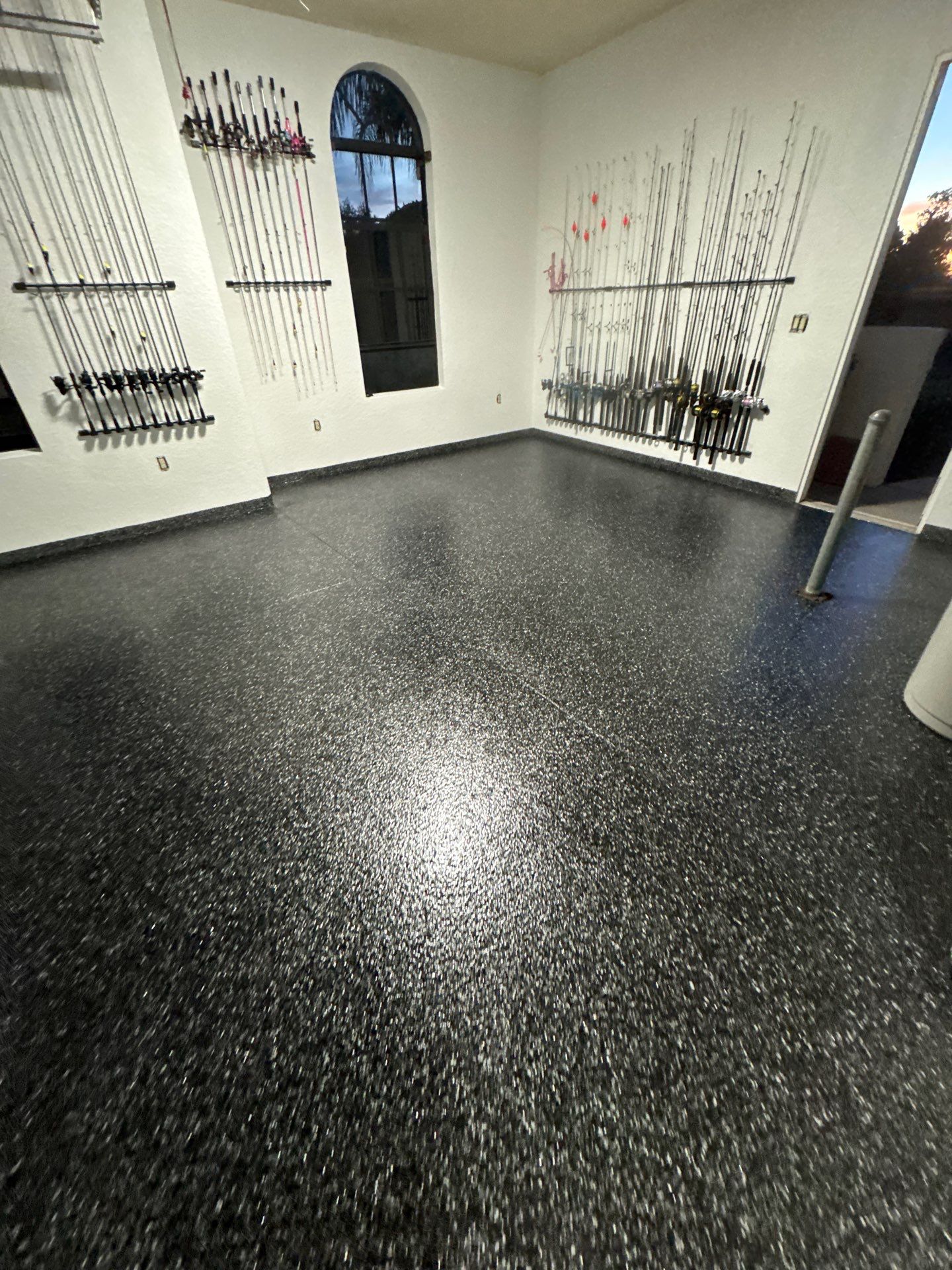 Carbon Flake Garage Floor Coating by Performance Floors & Coating