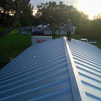 24ga 1.5" Mechanical Seam Mill Finish  by Total Roofing System The Metal Roof Experts