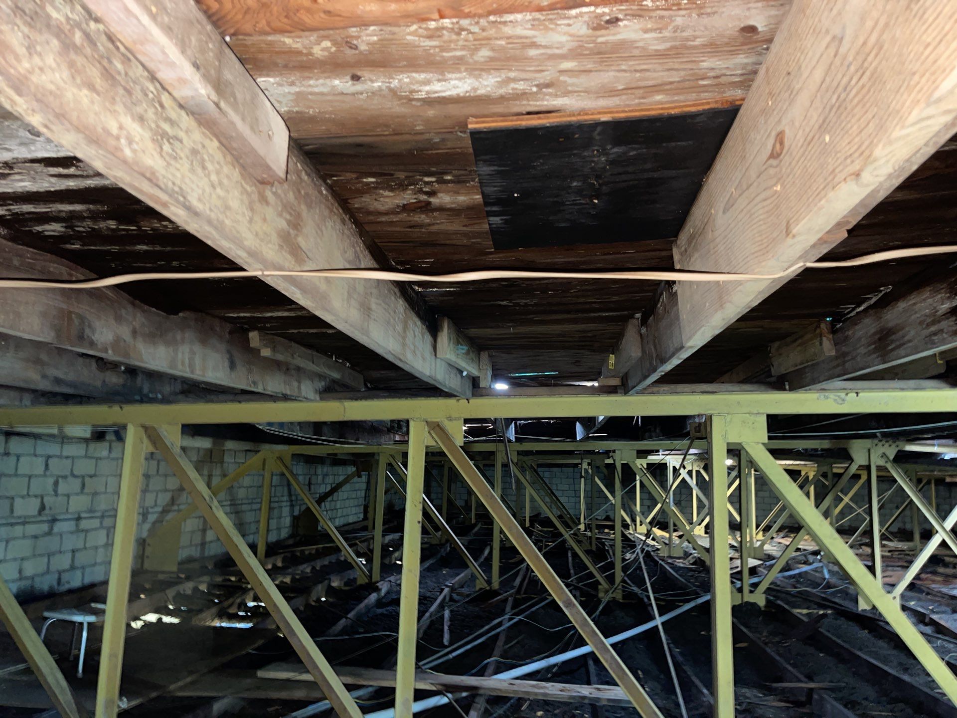 truses repair and new deking  by Xtreme interior company LLC