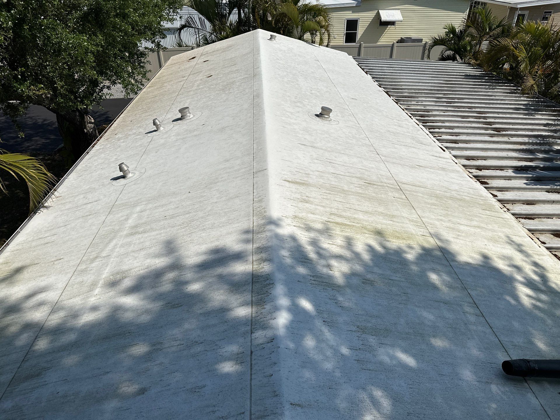 TPO Membrane & Metal Roof Cleaning + Gutter Cleaning in Fisherman’s Cove RV Park, Terra Ceia, FL | Sunshine AquaWash by Sunshine AquaWash