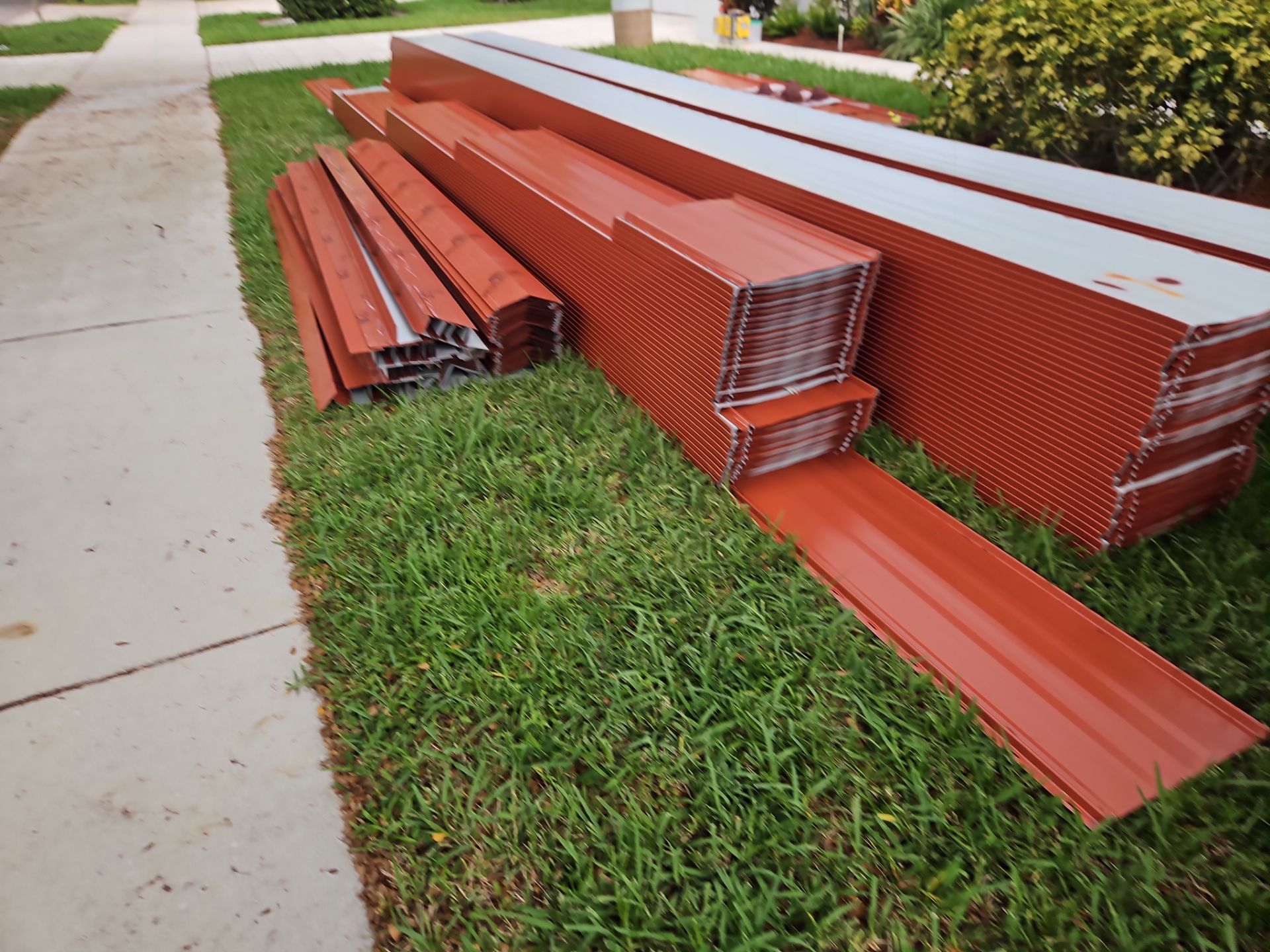 Residential Roofing Installation using 1" Nail strip metal roof by BLUES BROTHERS ROOFING