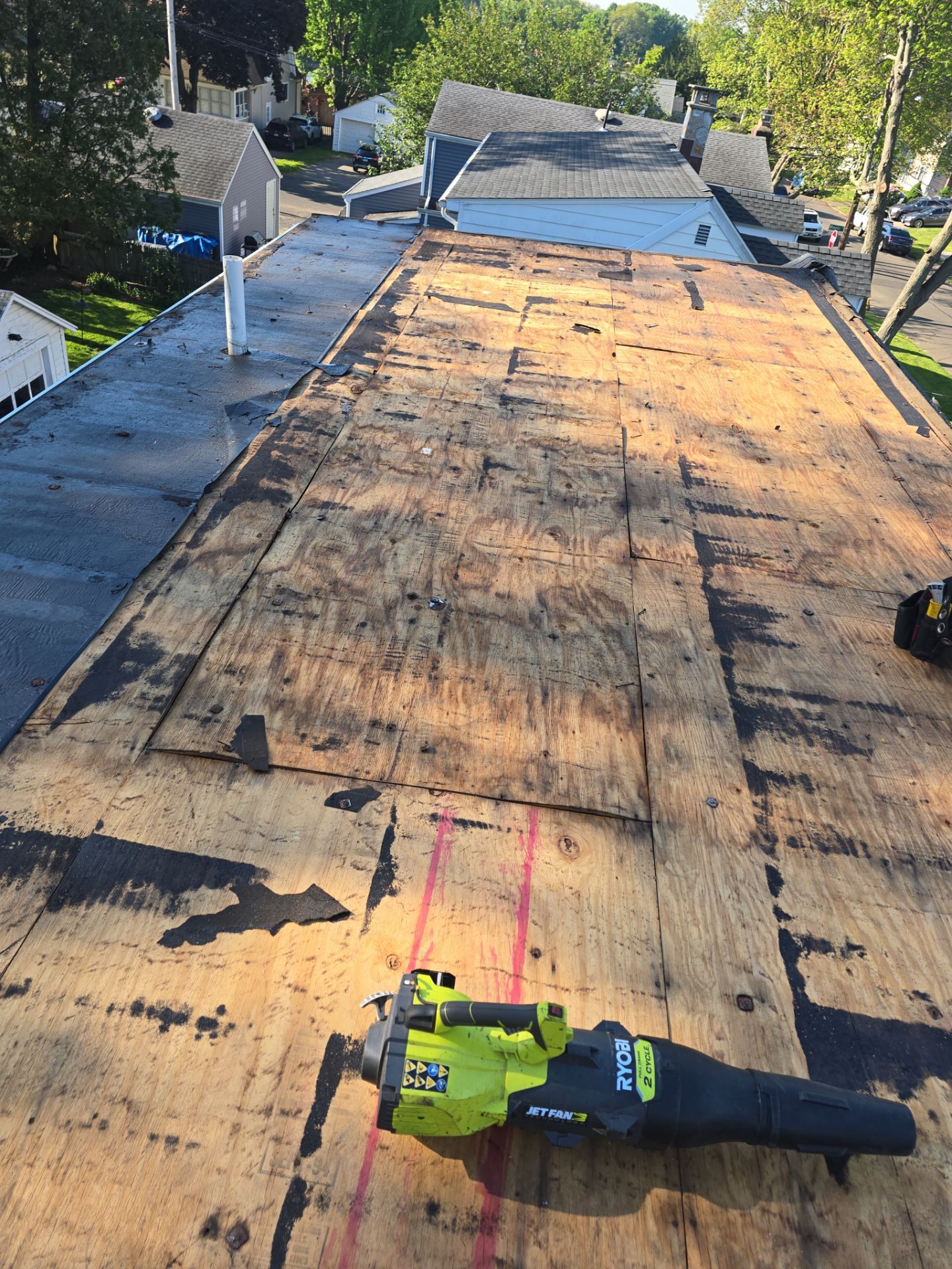 Residential Roof Replacement With Owens Corning Shingles in Stratford, CT by A Plus Exterior