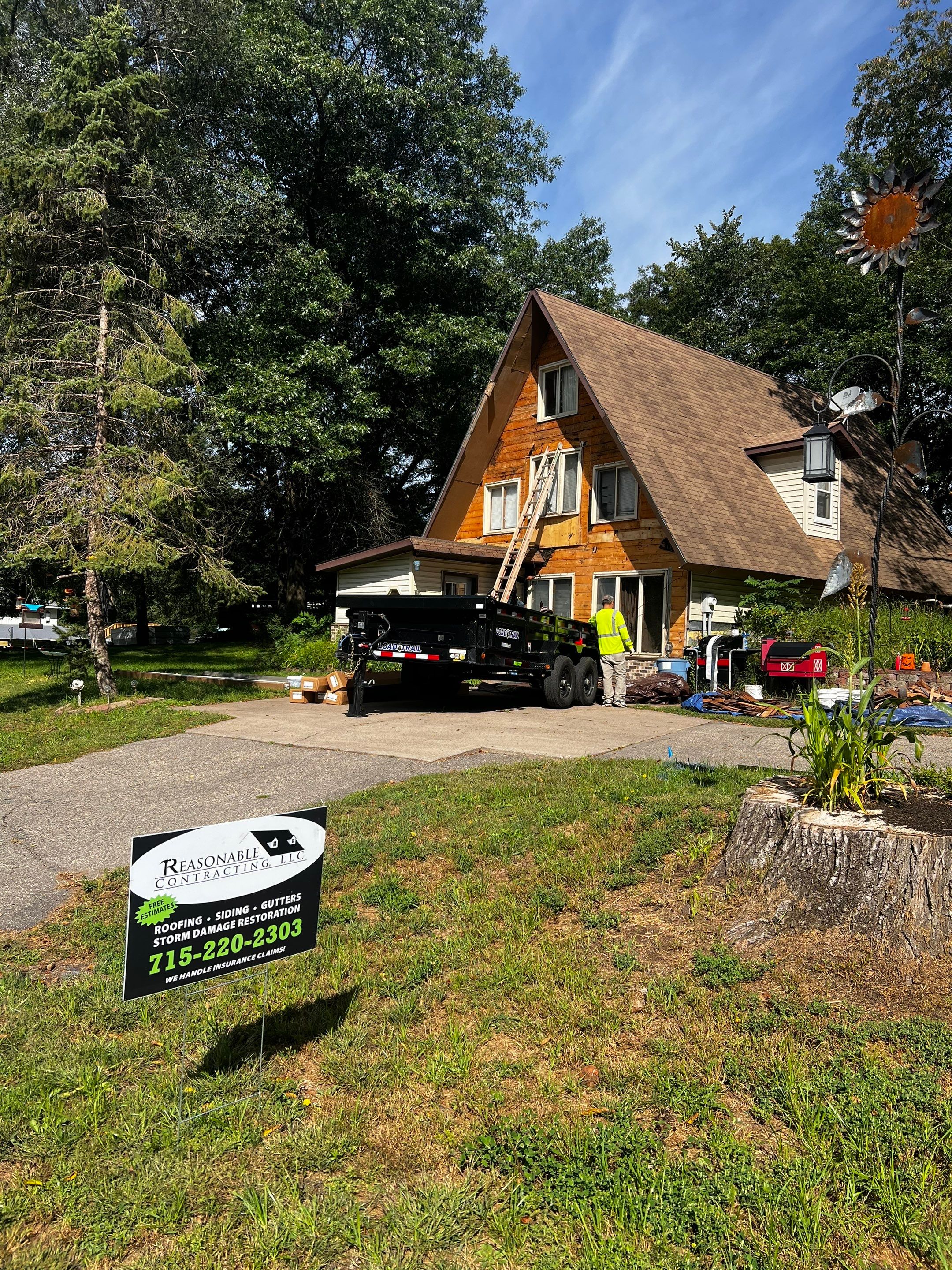 Residential Siding Job-Bay City WI by Reasonable Contracting LLC