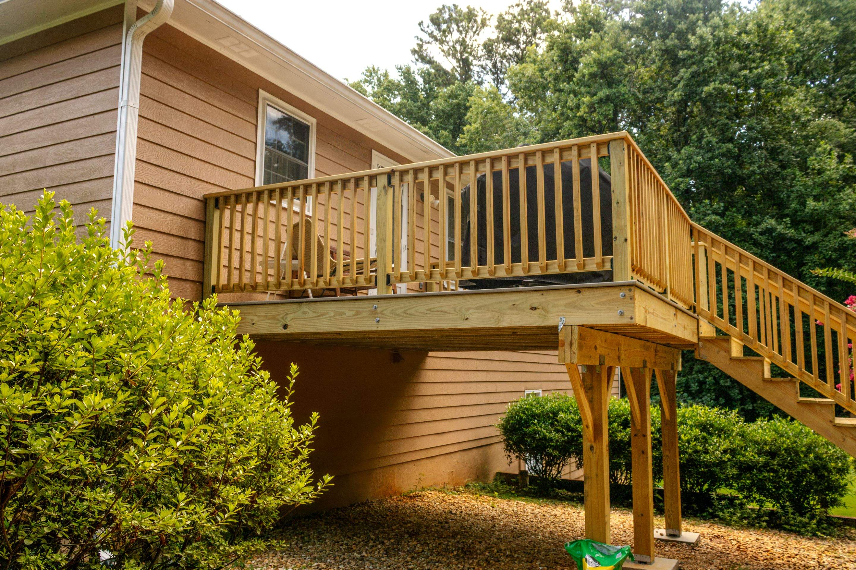 Lawrenceville, GA Deck Rebuild using Deckorators Venture Series and Pressure Treated Pine by Nelson Exteriors 