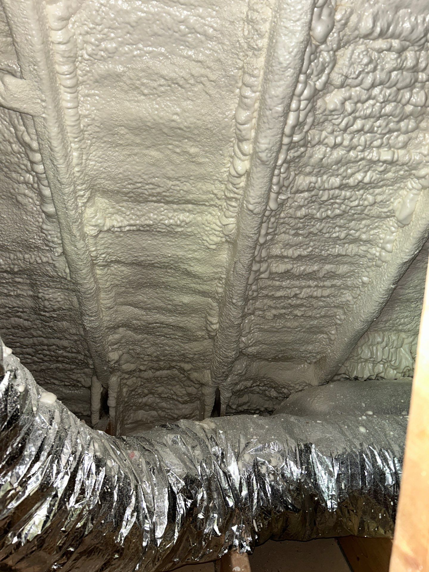 Attic Insulation using Closed Cell Spray Foam by NYS Foam & Energy