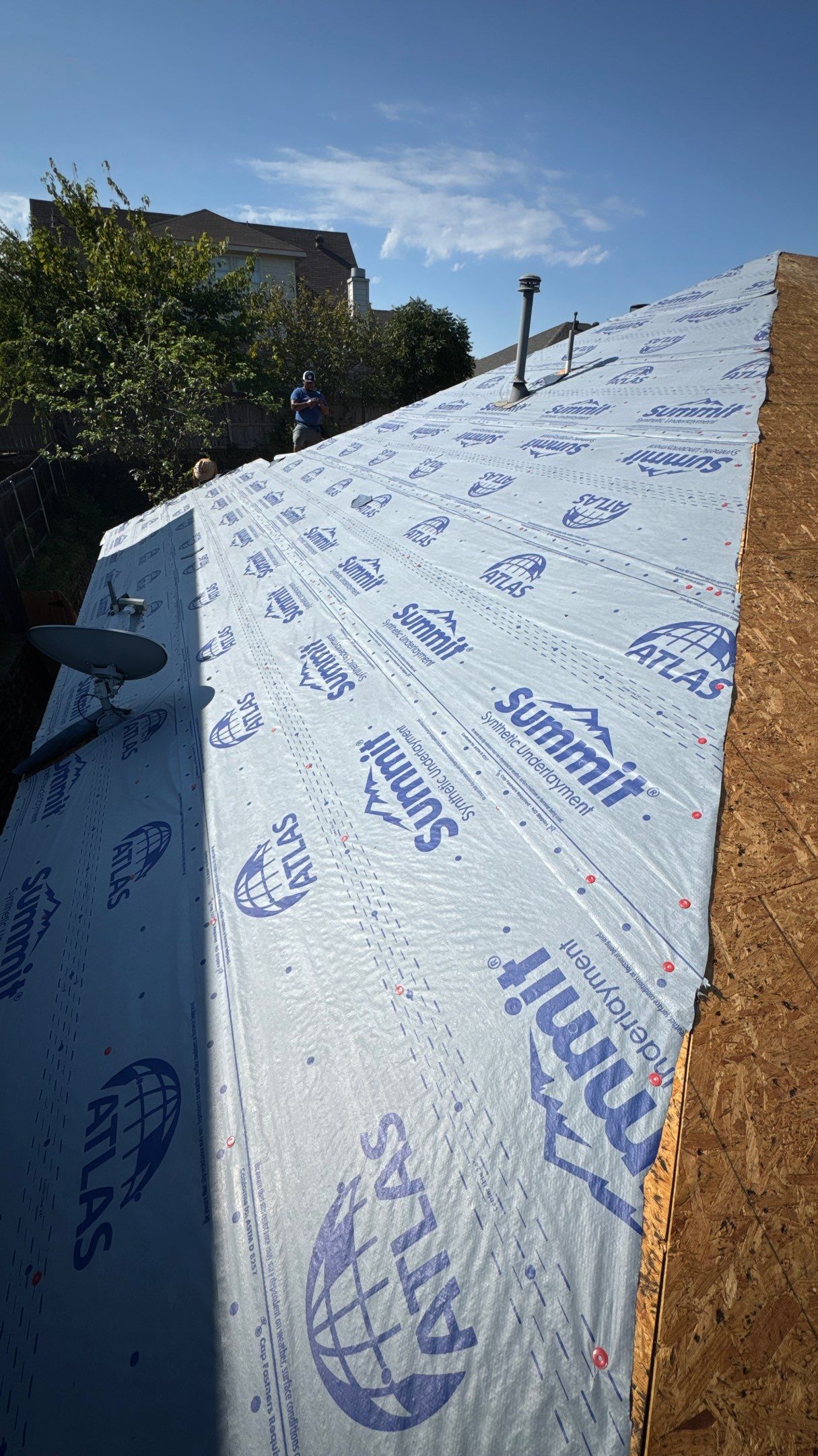 Residential Roof Replacement using ATLAS Signature Select Roof System and Pinnacle Pristine Shingles by Harvey Roofing & Construction