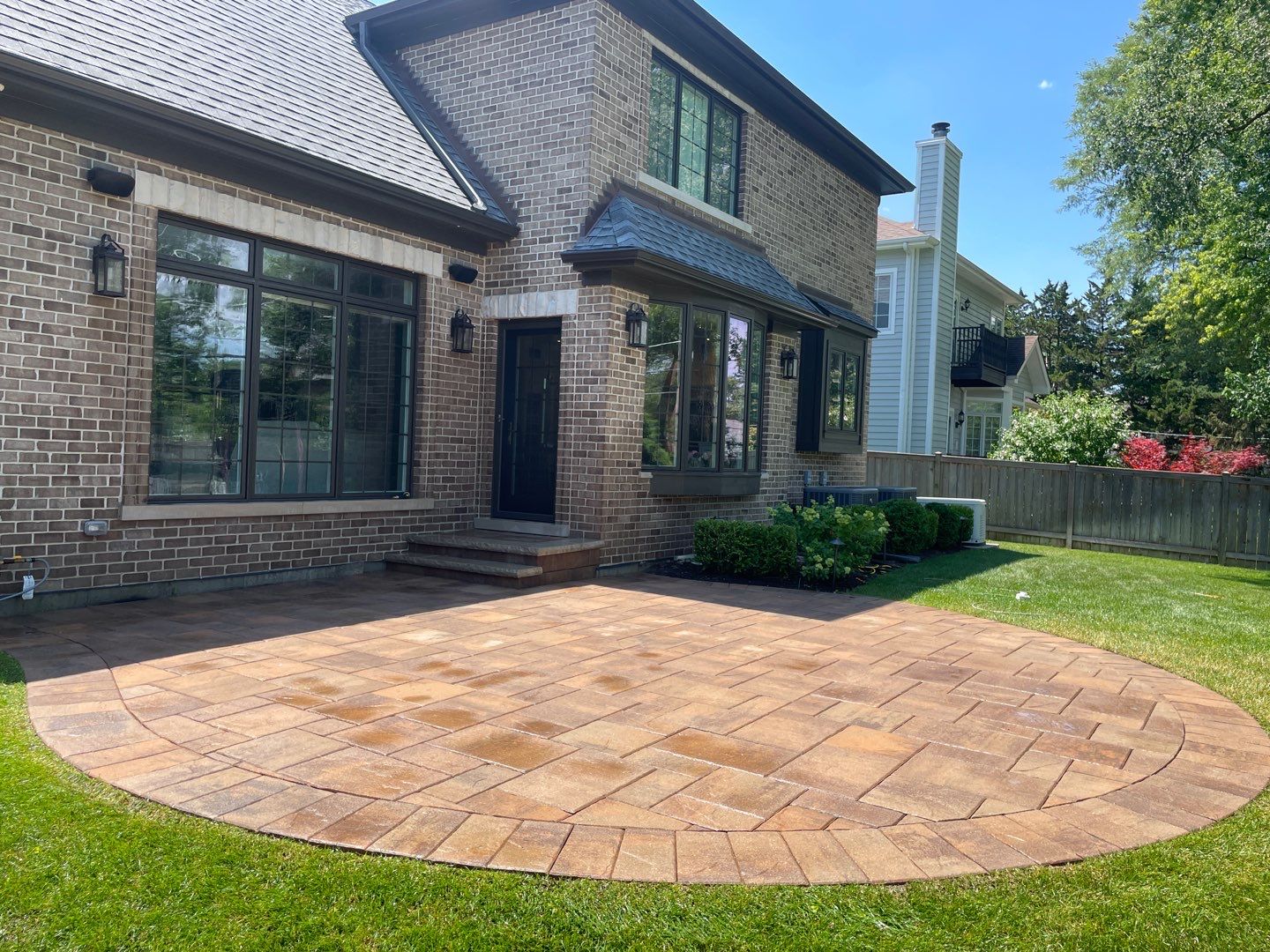 Brick paver clean, sand and seal by Northern Power Washing LLC.
