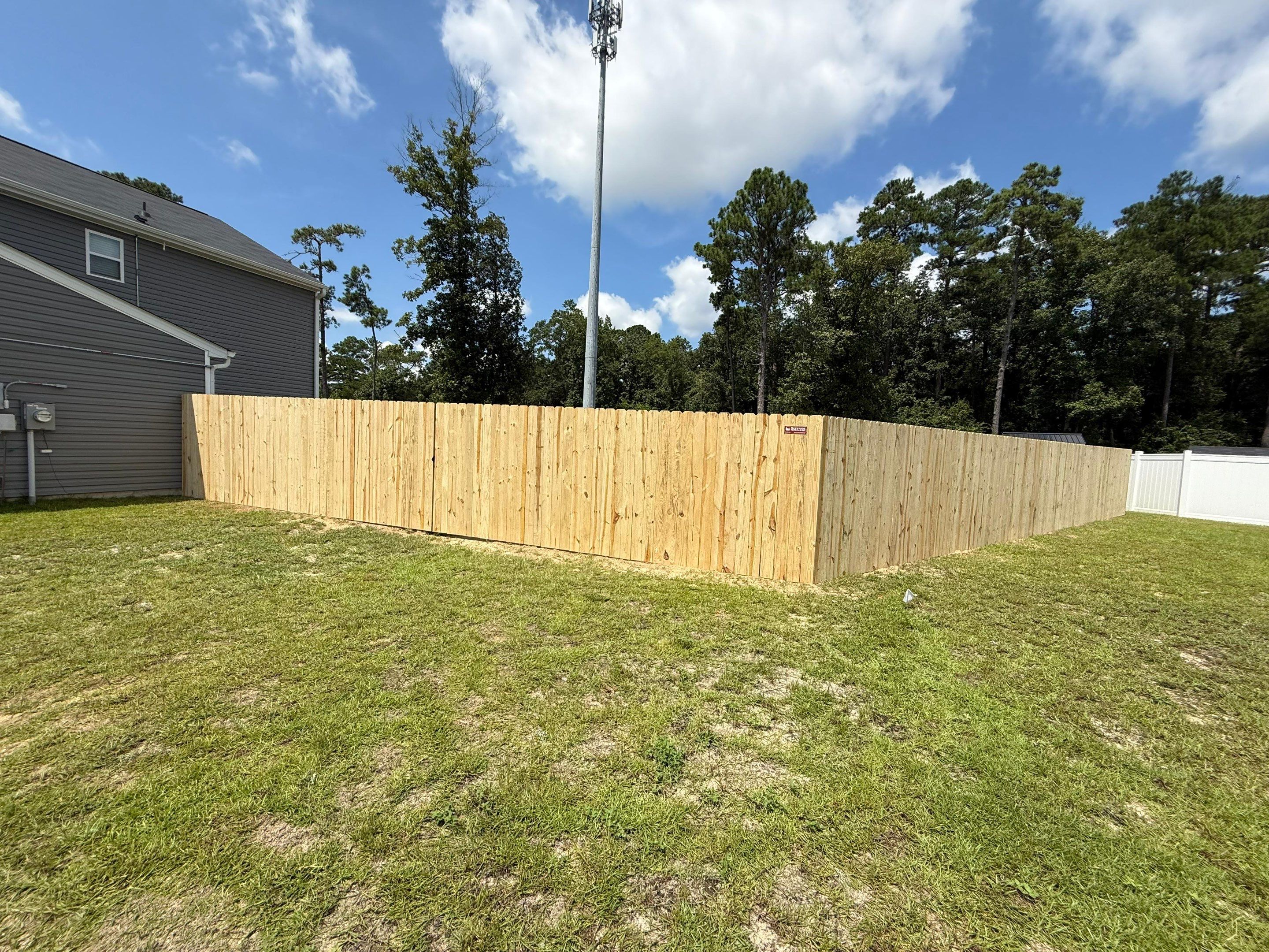 Stockade Wood Privacy Project in Hope Mills by Superior Fence and Rail