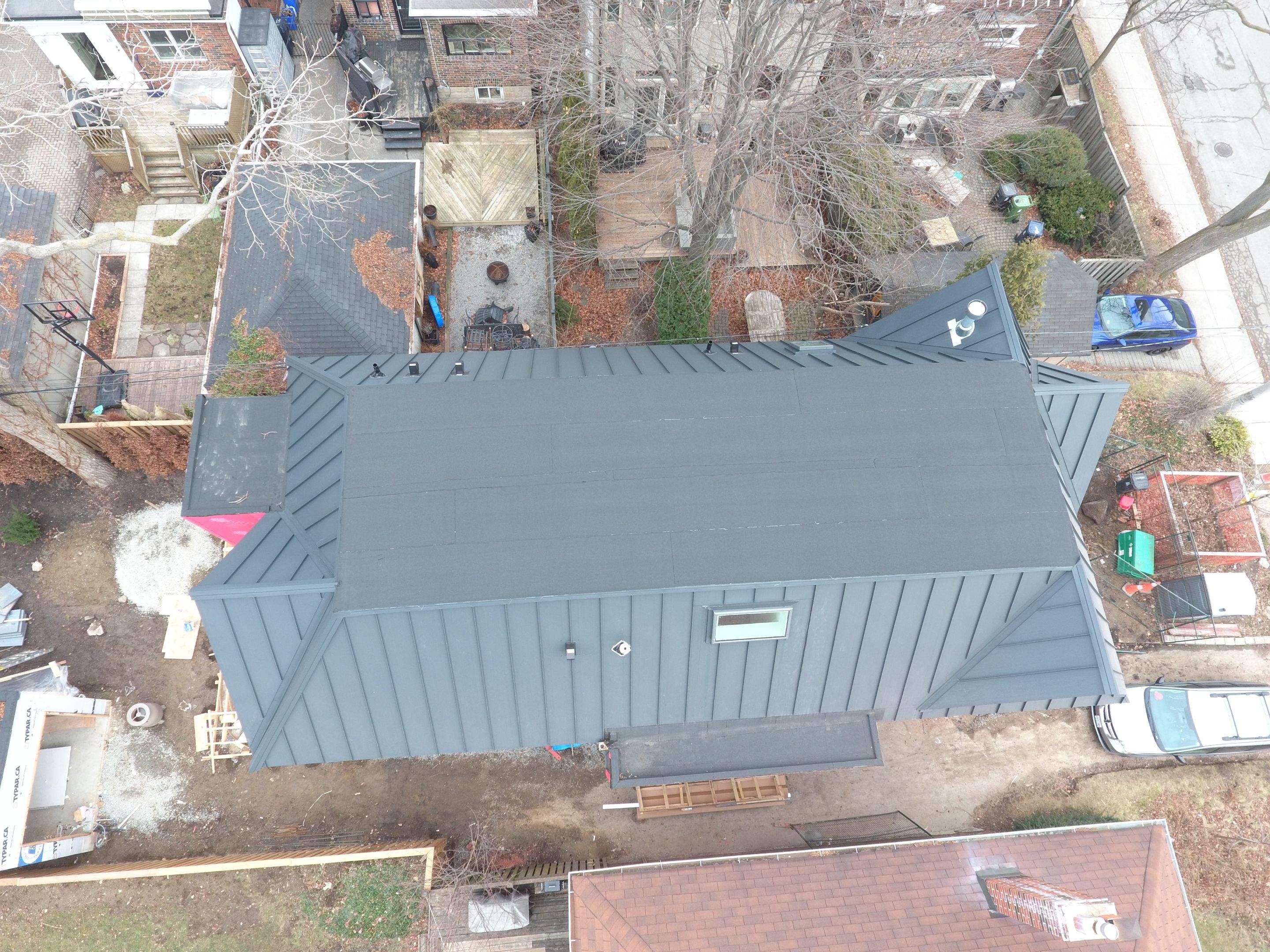 New Home Construction using 24 Ga Standing Seam Metal by Jay Carter Roofing & Sheet Metal