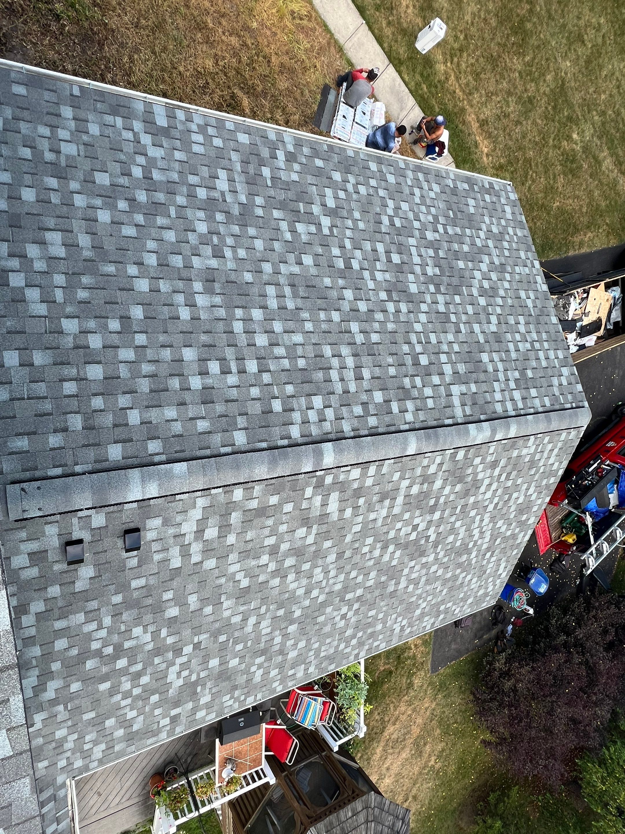 Residential Roofing Installation using Atlas Pinnacle Pristine Coastal Granite Architectural Shingles by Frederick Roof Repair