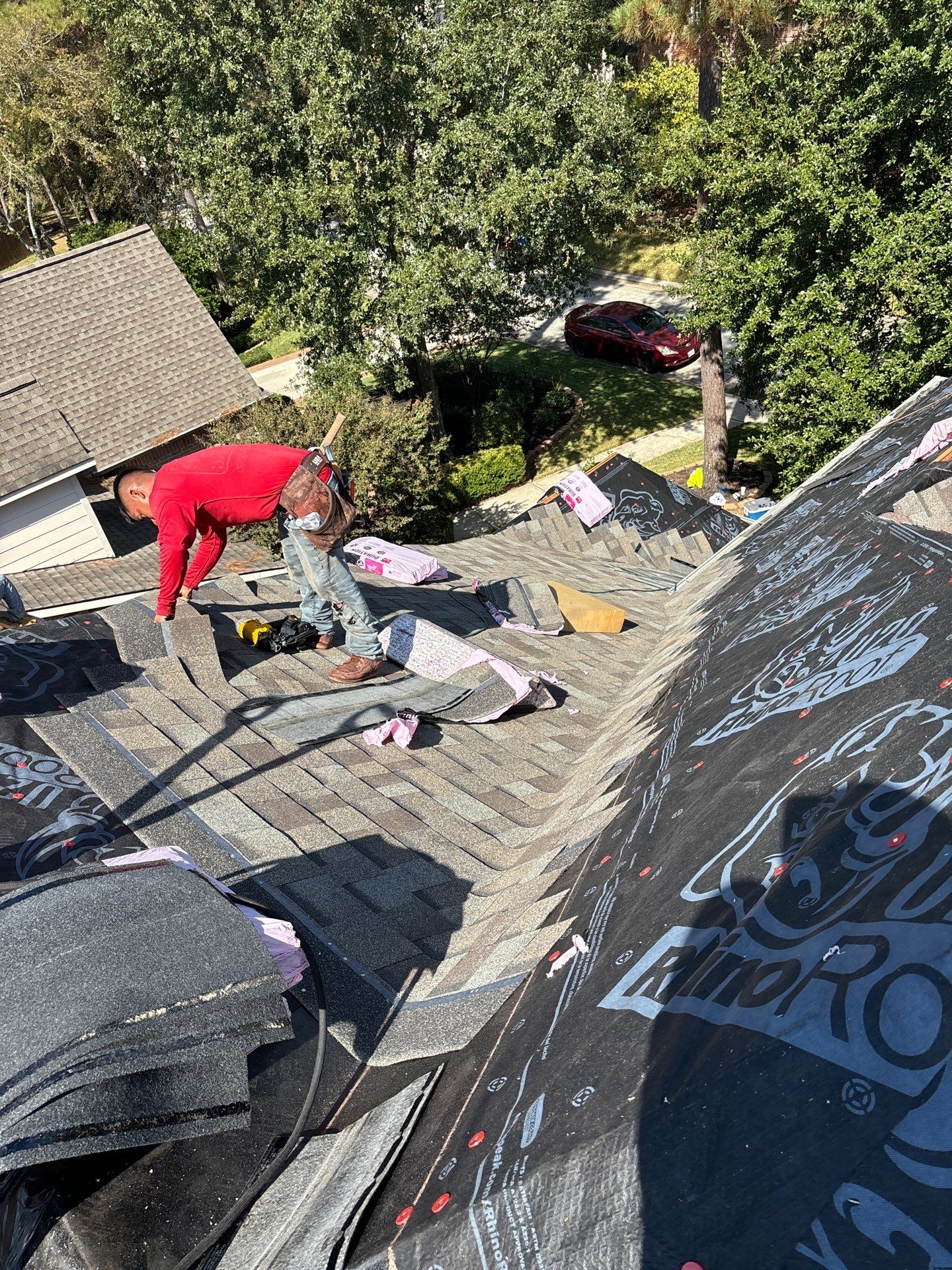 Residential Roofing Installation using Owen's Corning Duration (Lifetime) Shingles by Roof Repair Company