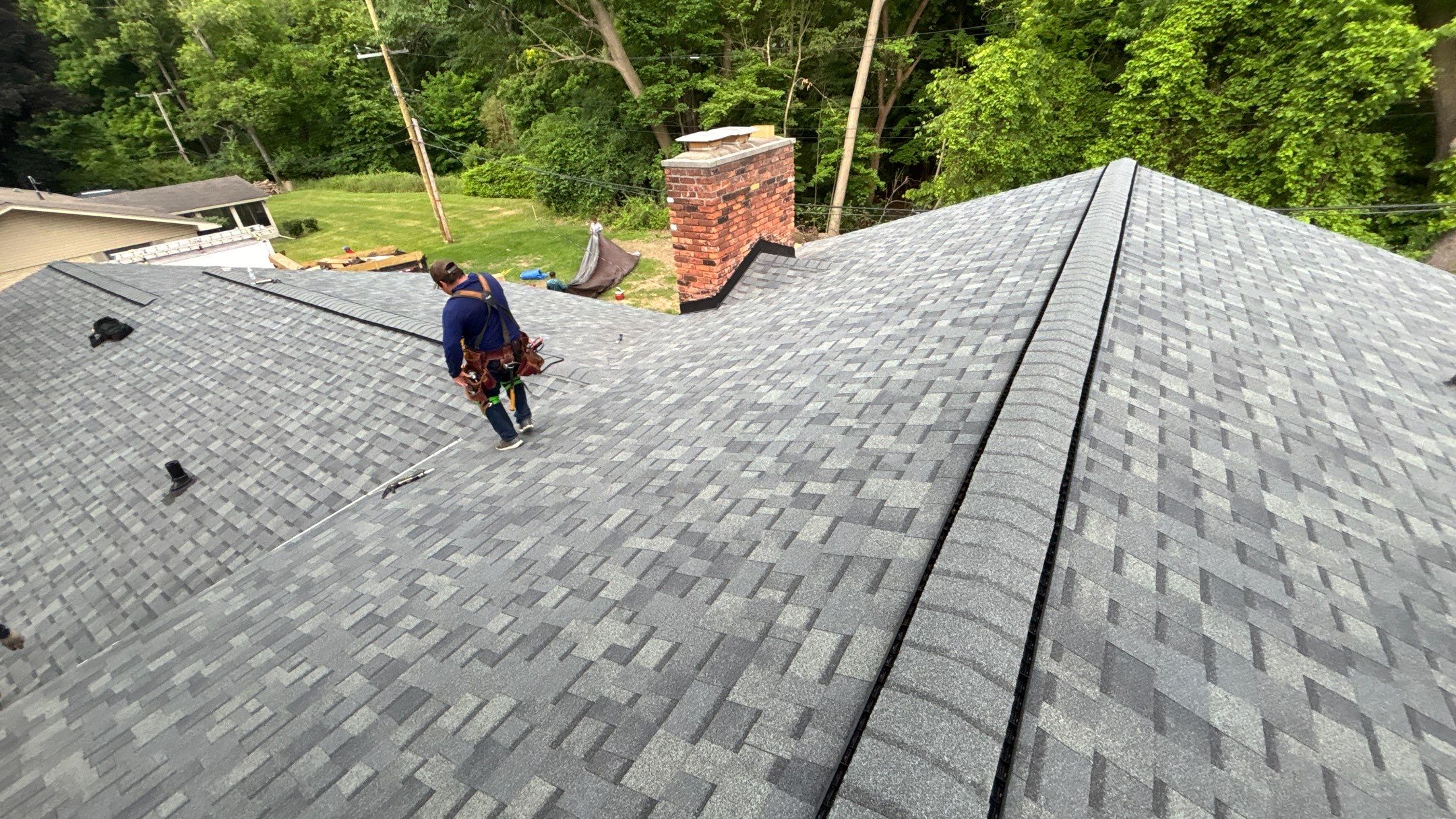 Roof Replacement using Owens Corning Estate Gray by 180 Contractors