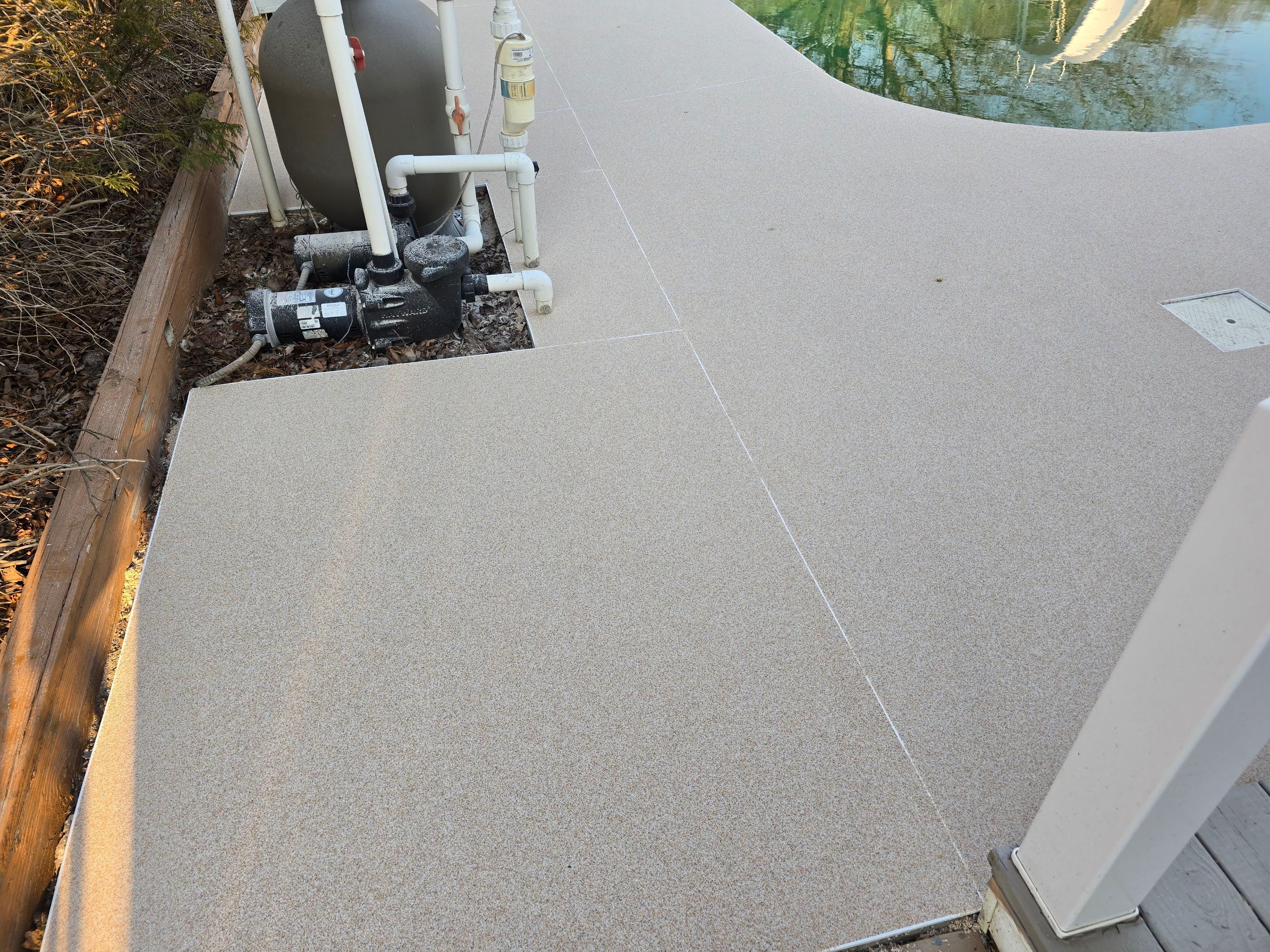 Pool Deck using Breaking Dawn by Elite Floor Solutions