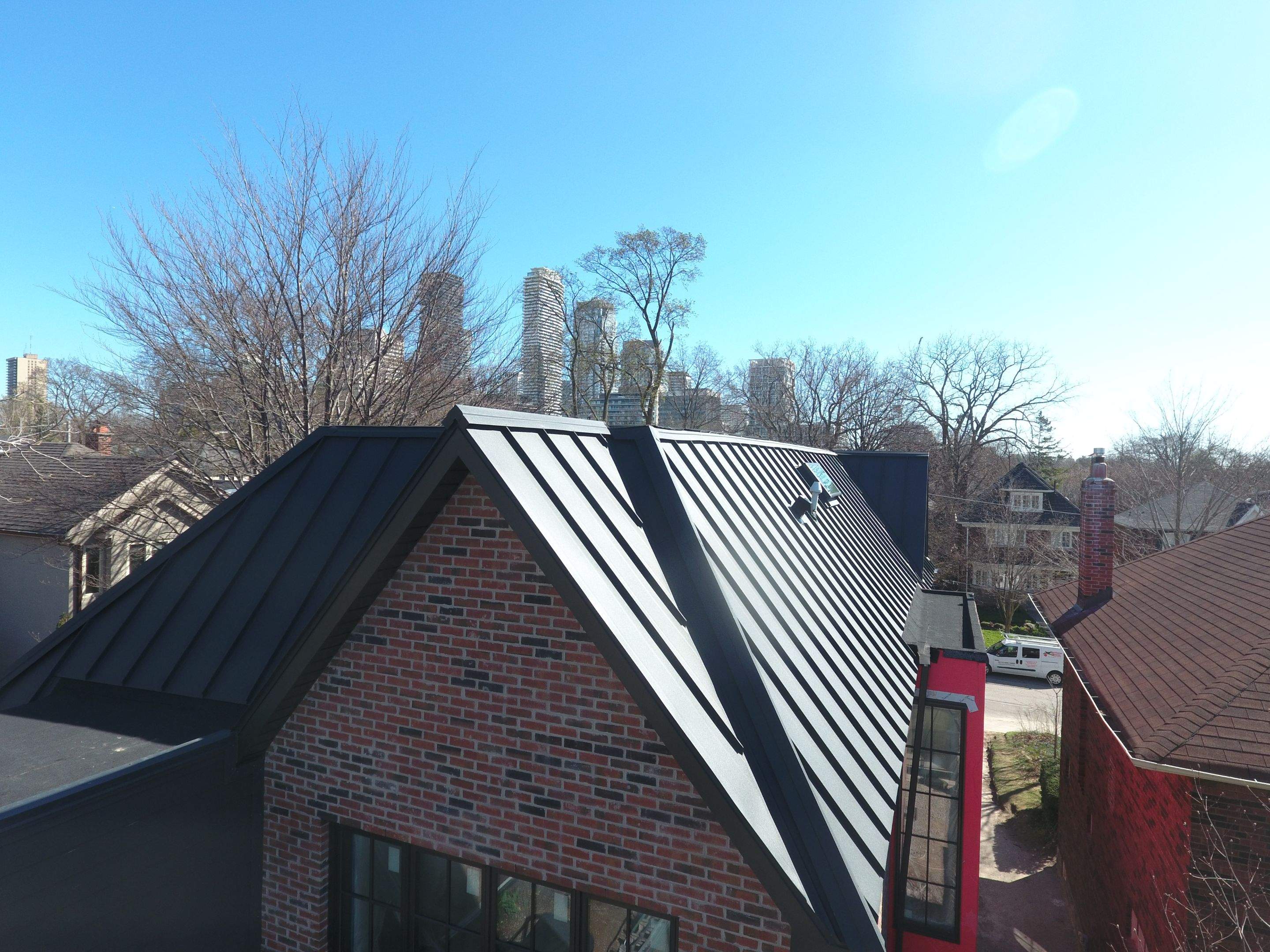 New Home Construction using 24 Ga Standing Seam Metal by Jay Carter Roofing & Sheet Metal